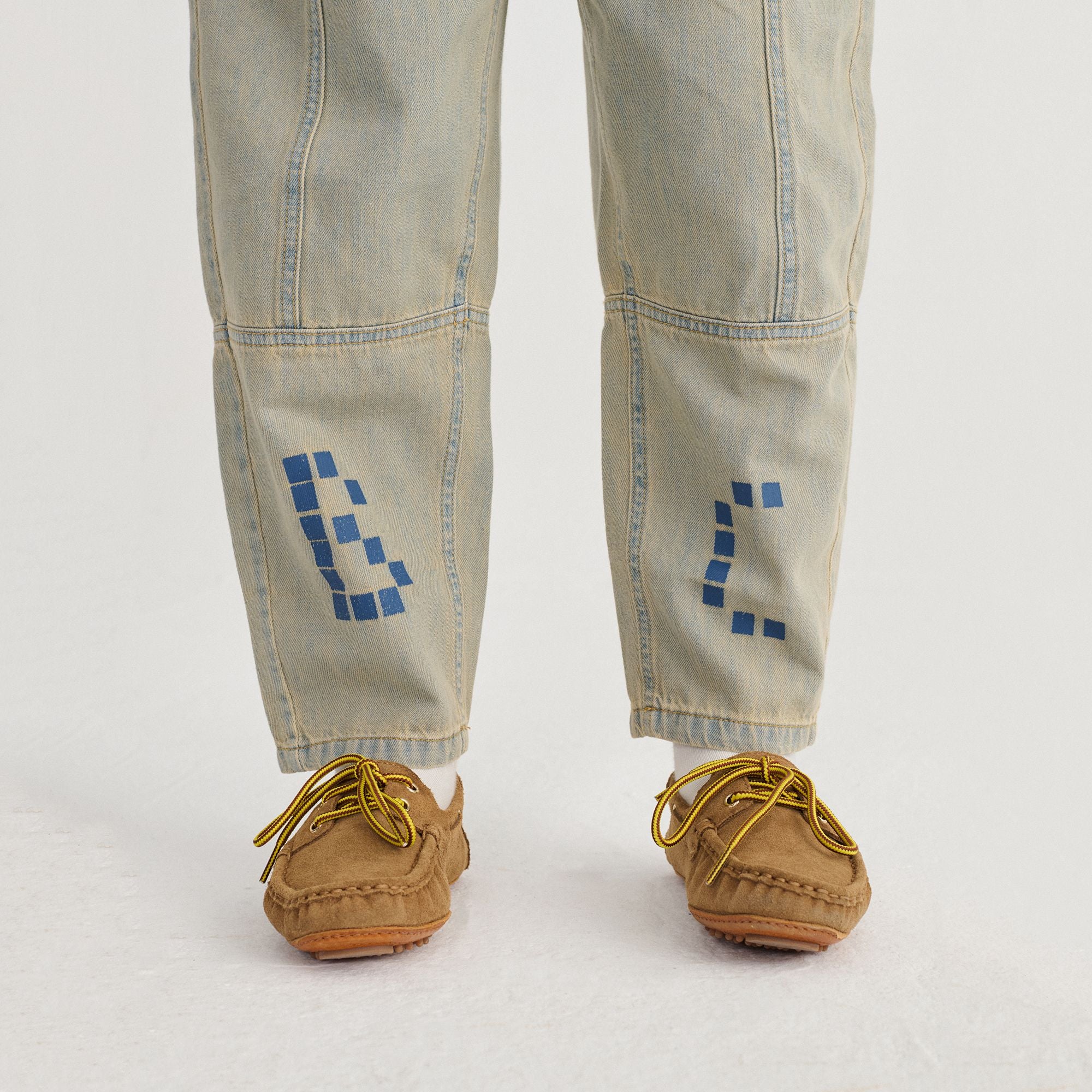 Bobo Choses-Kid Square Bobo Choses Denim Pants Prussian Blue