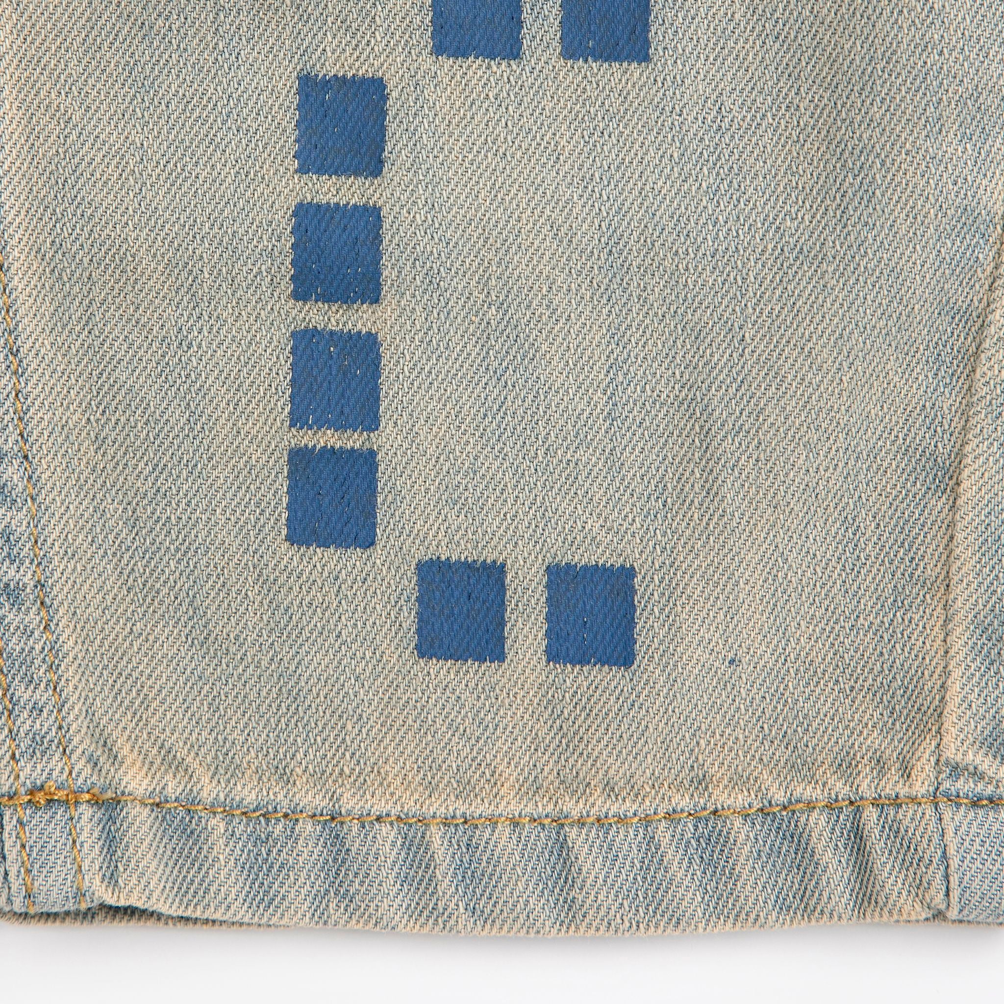 Bobo Choses-Kid Square Bobo Choses Denim Pants Prussian Blue