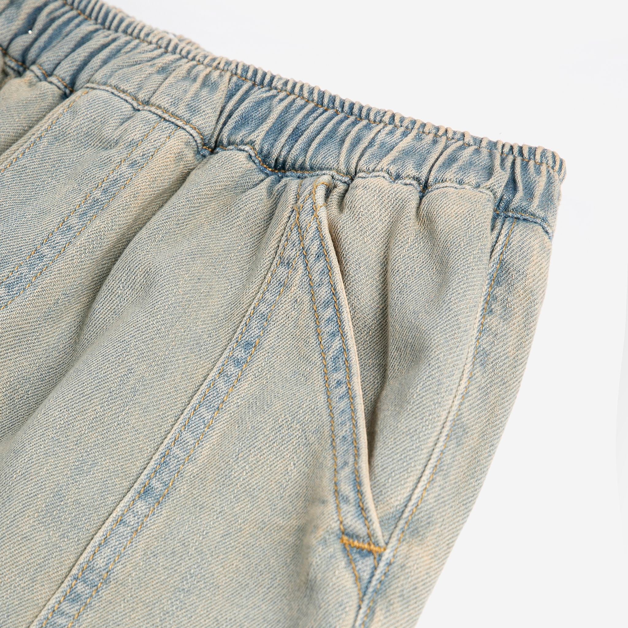 Bobo Choses-Kid Square Bobo Choses Denim Pants Prussian Blue