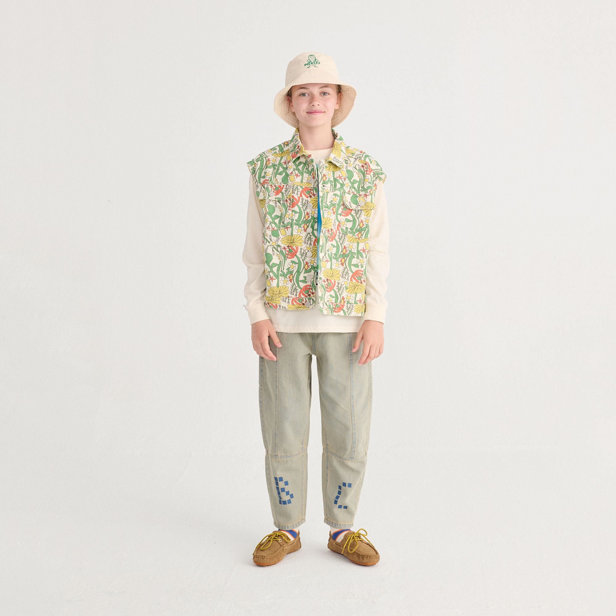 Bobo Choses-Kid Square Bobo Choses Denim Pants Prussian Blue