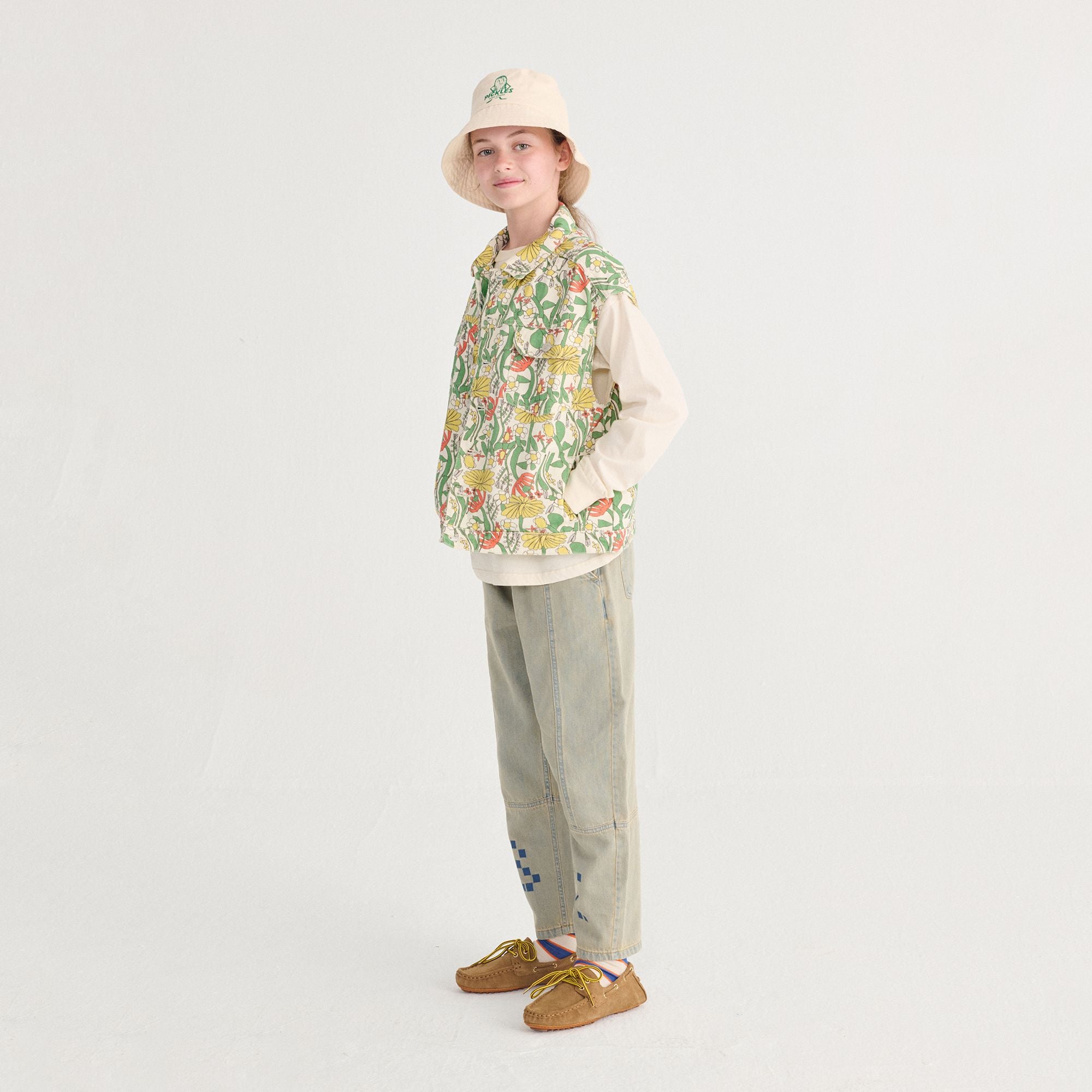Bobo Choses-Kid Square Bobo Choses Denim Pants Prussian Blue