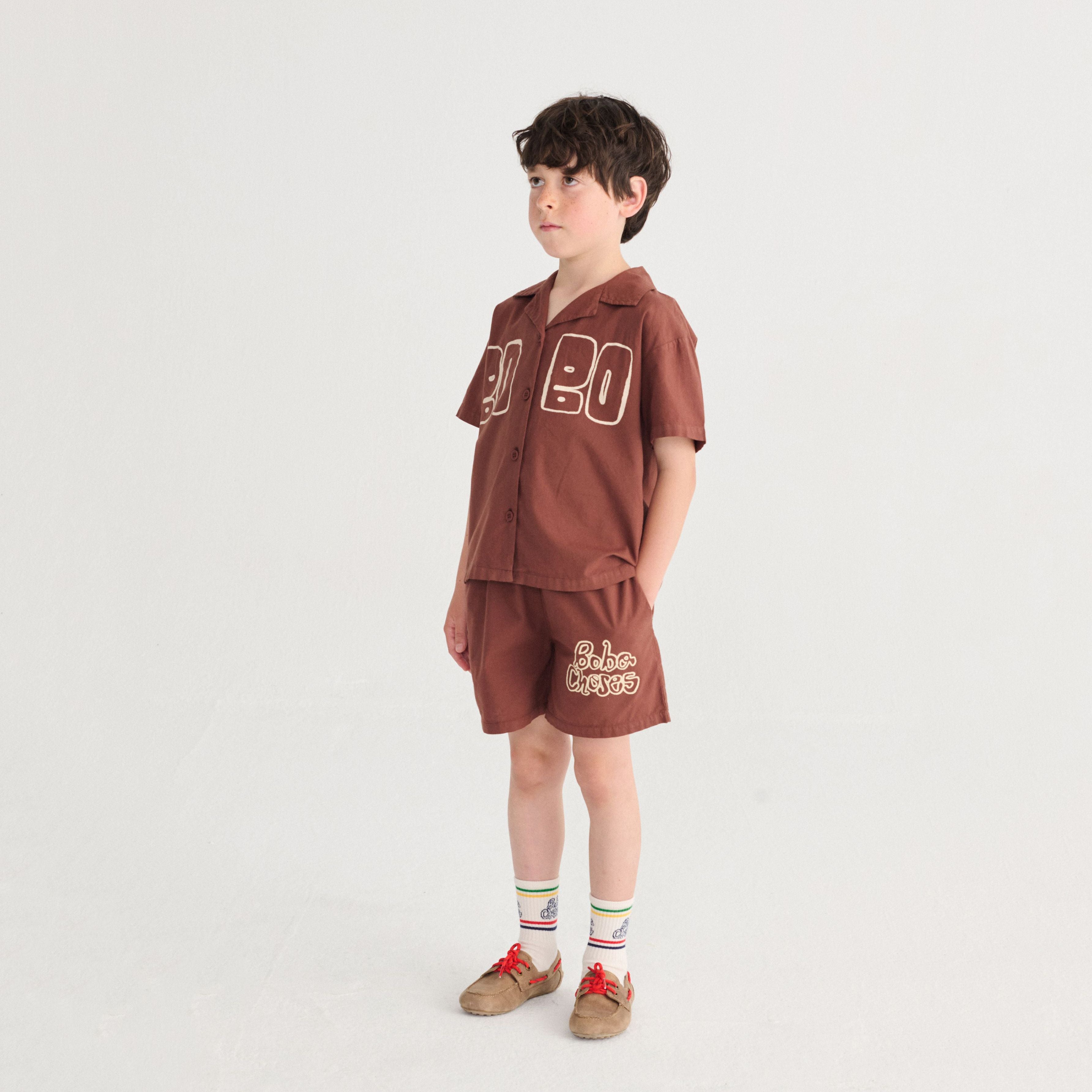 Bobo Choses-Kid Bobo Choses By Hand Short Socks Offwhite