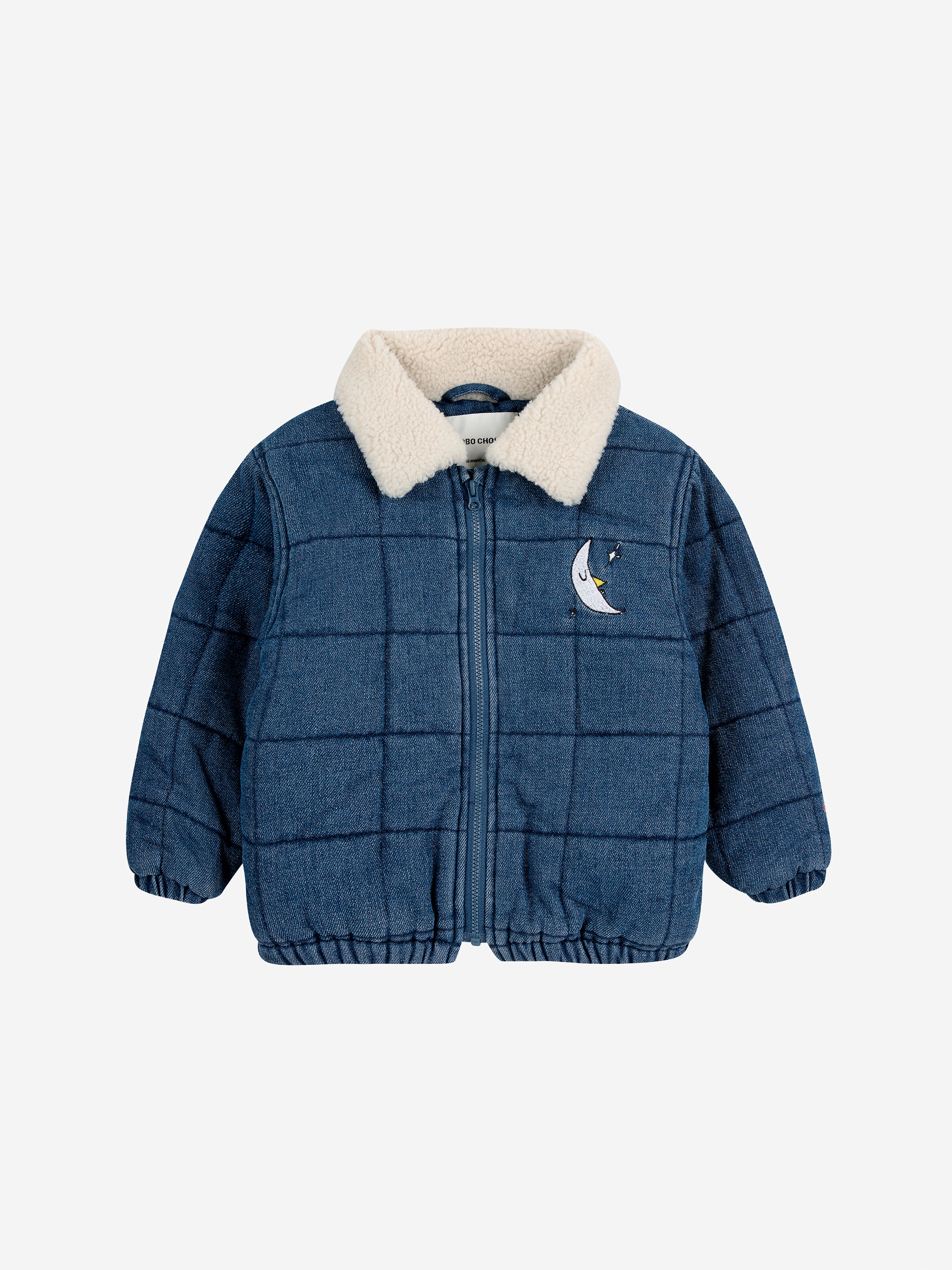 Baby quilted denim jacket