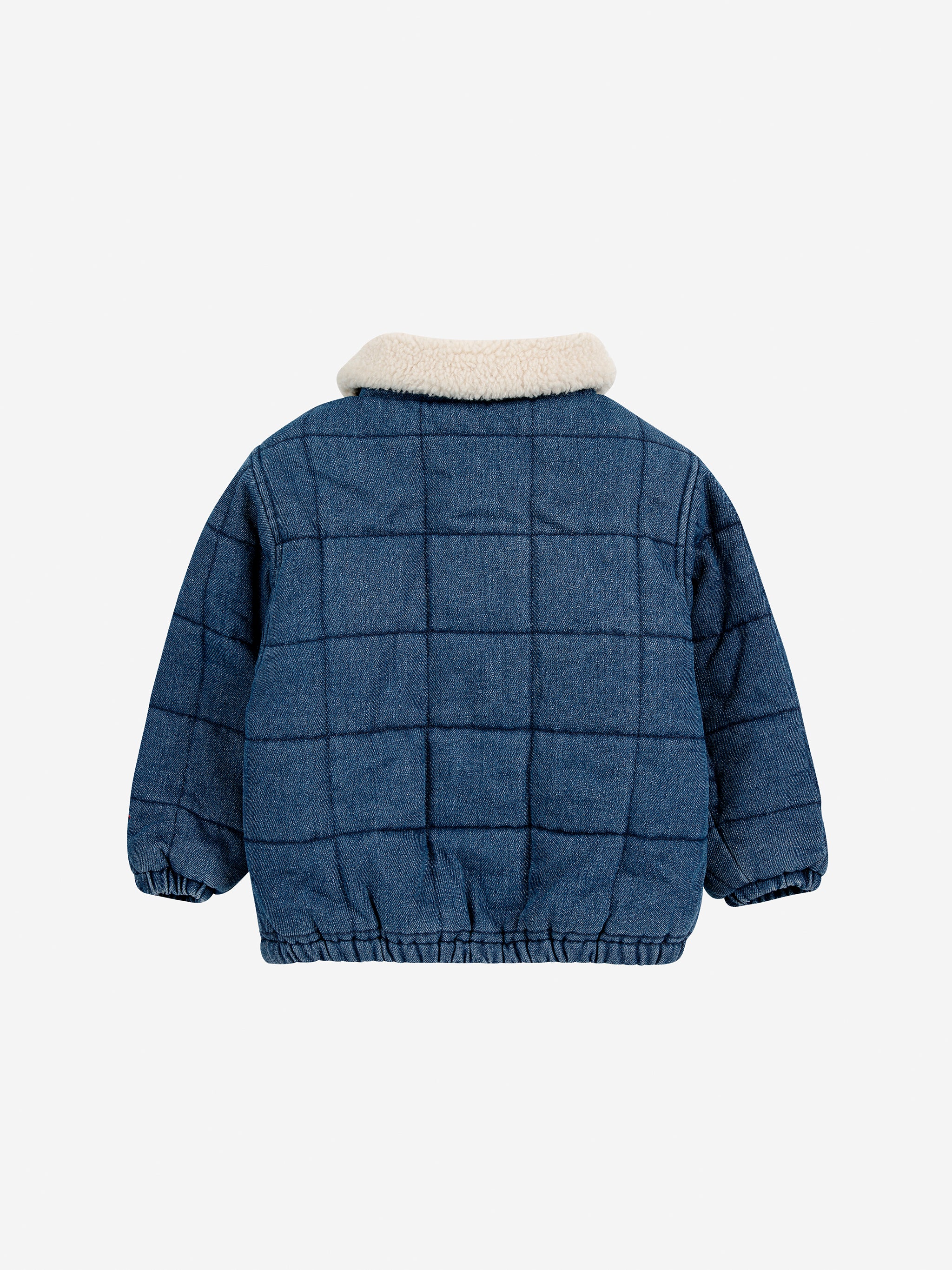 Baby quilted denim jacket