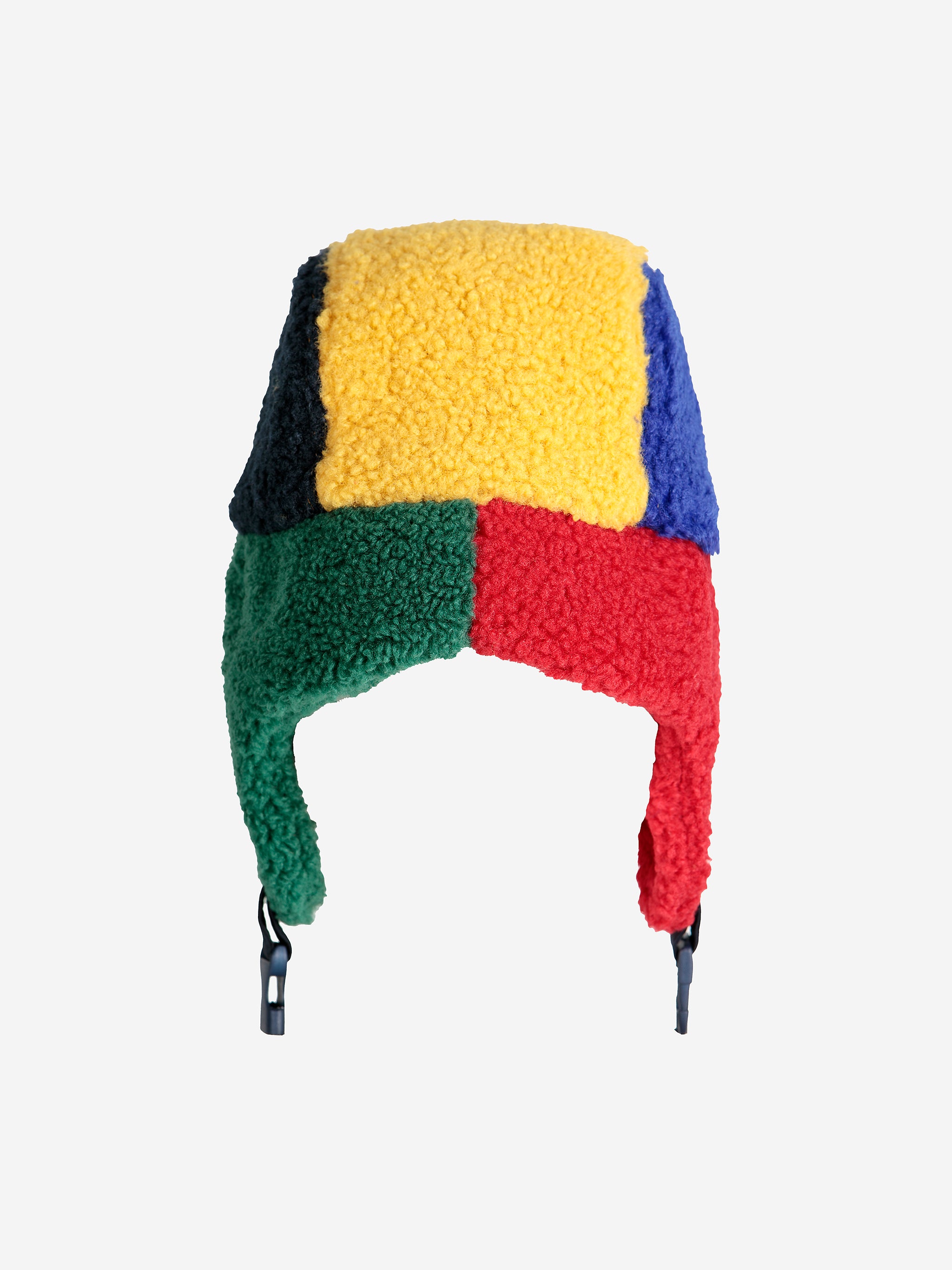 Color Block sheepskin chapka