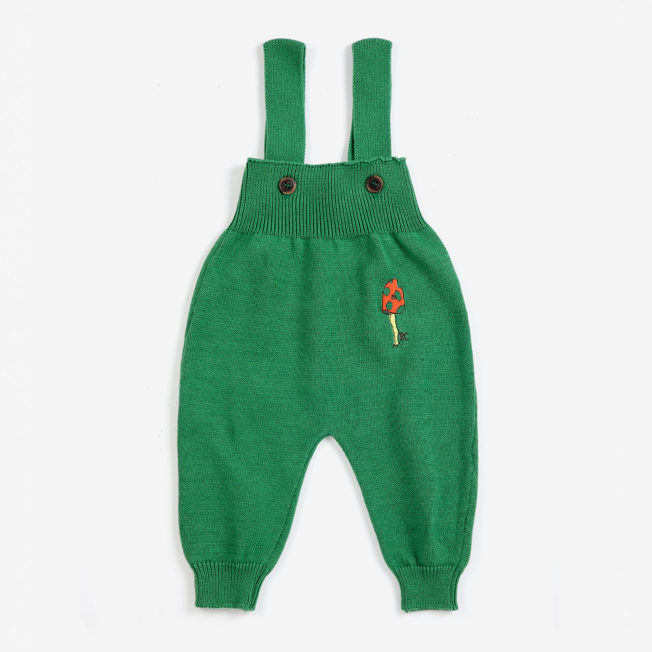 Bobo Choses-Baby Mush Monster Knitted Overall Green