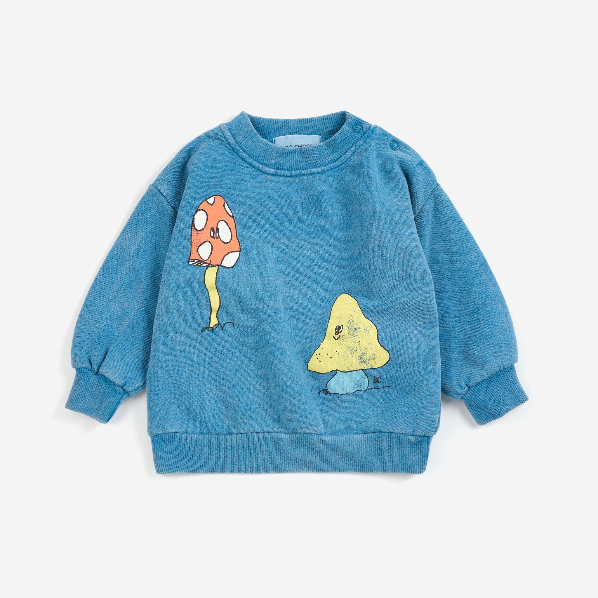 Bobo Choses-Baby Mush Monster Duo Sweatshirt Blue