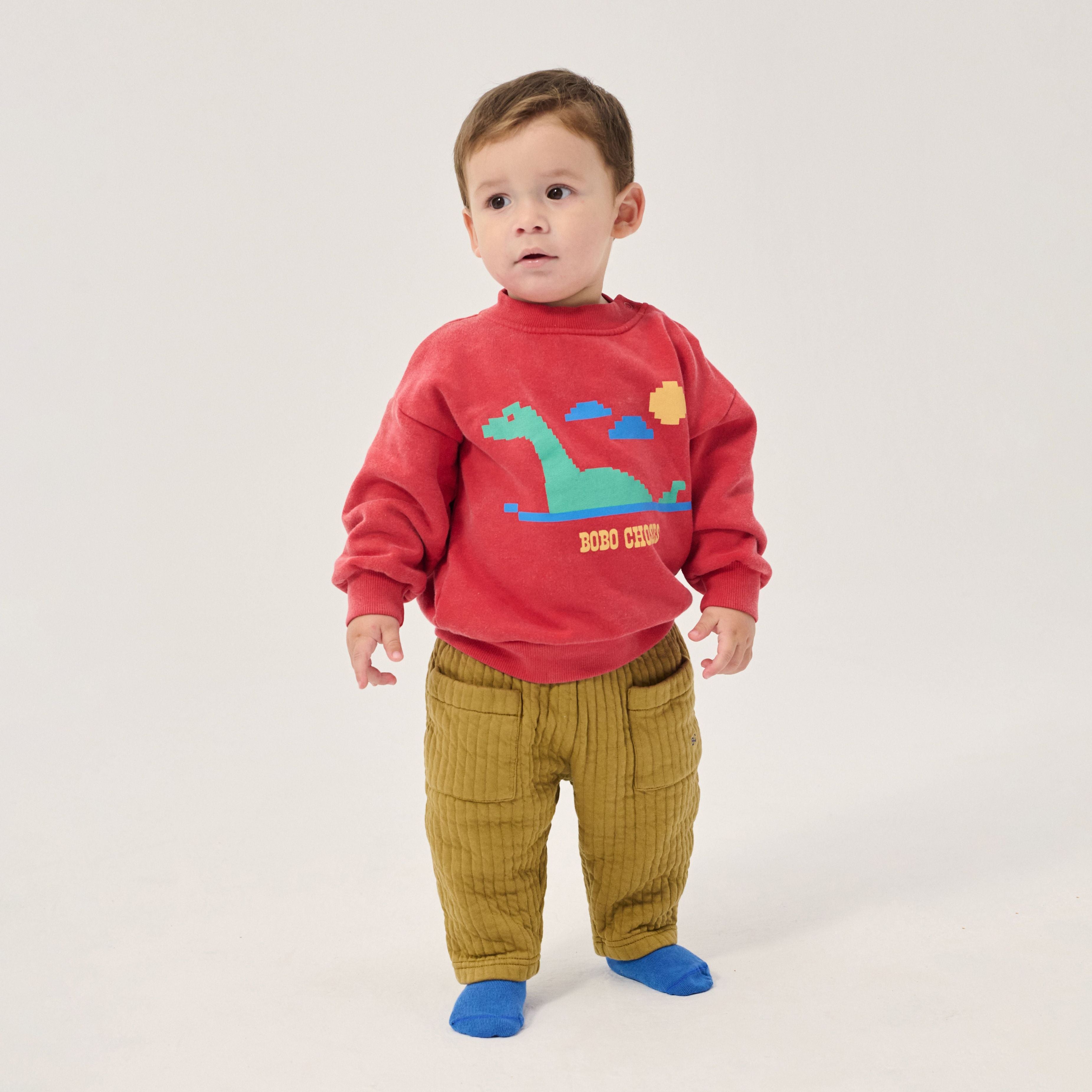 Bobo Choses-Baby Lake Monster Sweatshirt Red