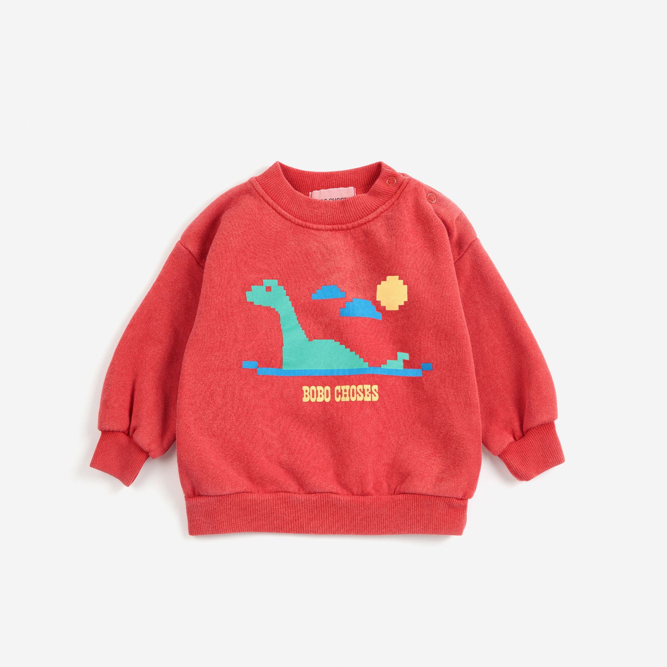 Bobo Choses-Baby Lake Monster Sweatshirt Red