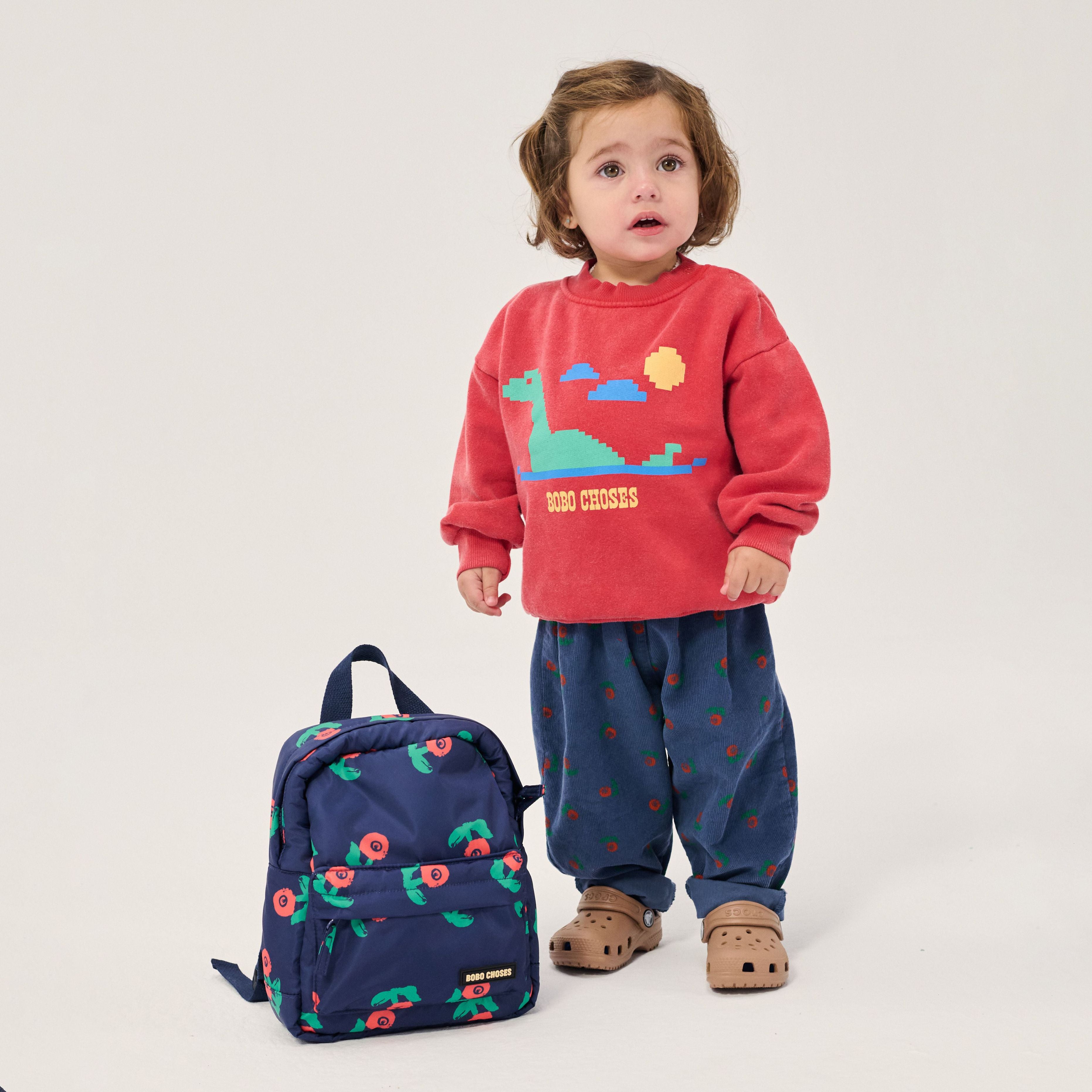 Bobo Choses-Baby Lake Monster Sweatshirt Red