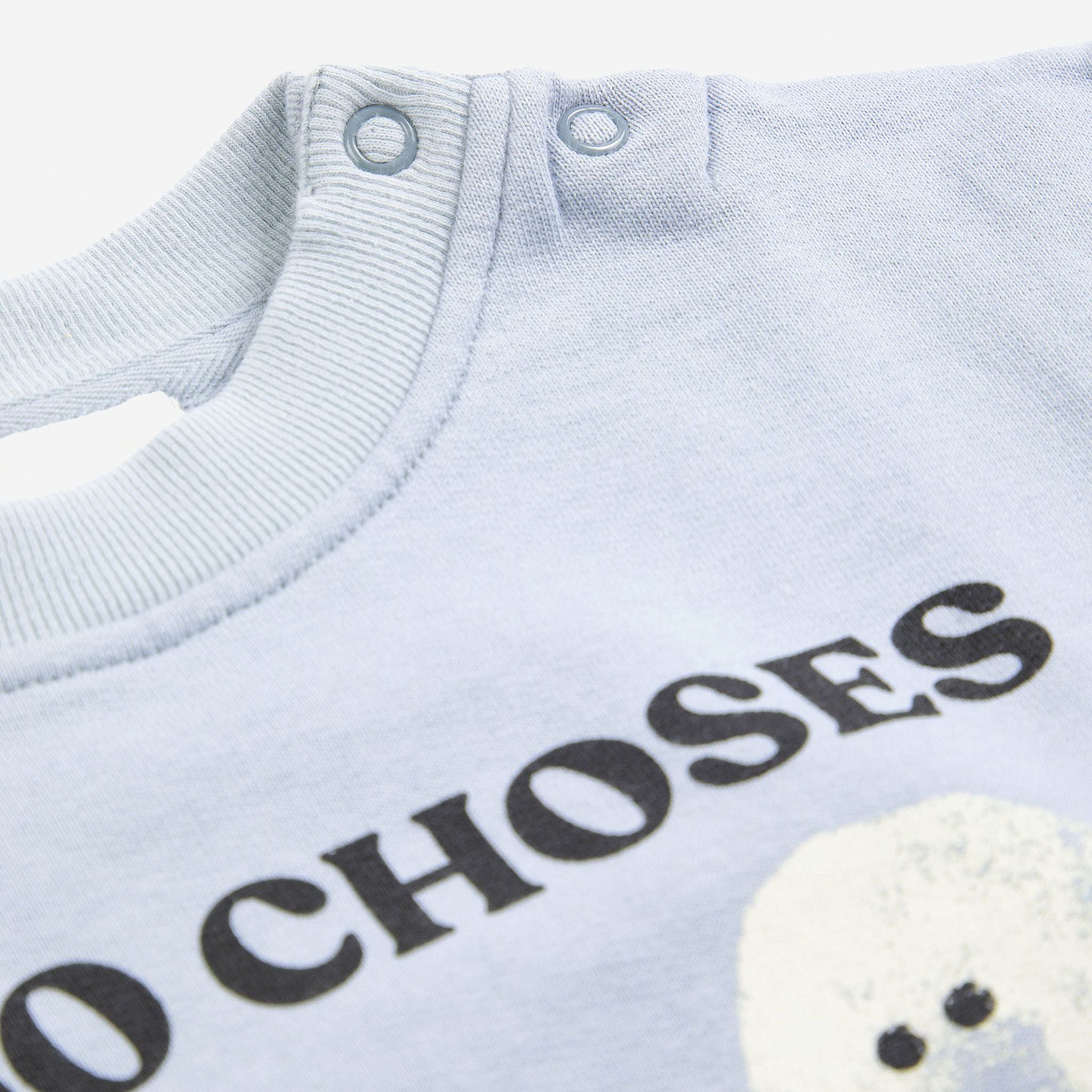 Bobo Choses-Baby Booty Ghosts Sweatshirt Light Blue