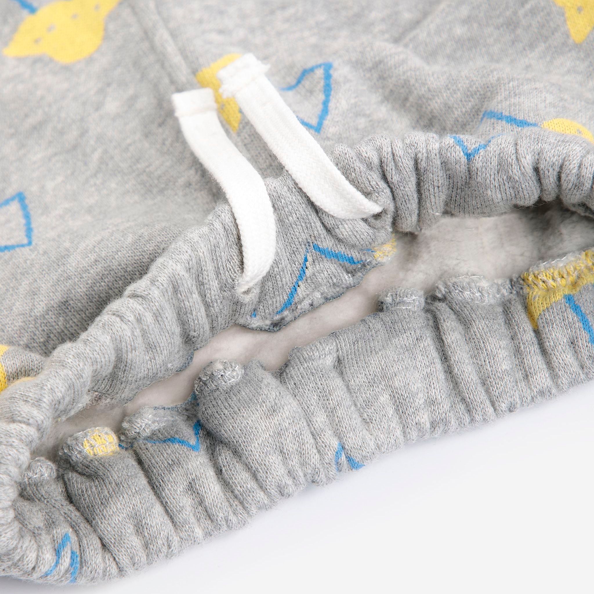 Bobo Choses-Baby Pixel Abduction All Over Jogging Pants Light Heather Grey
