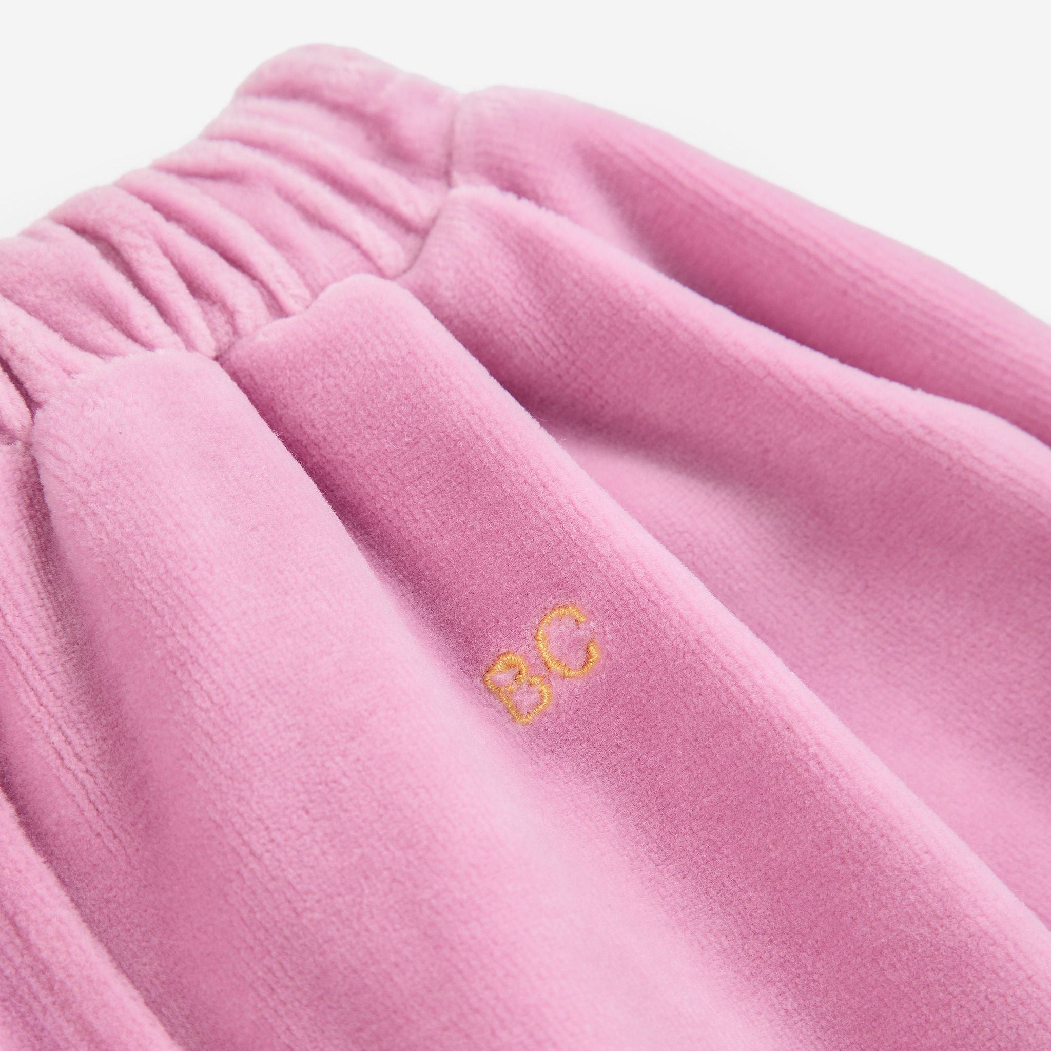 Bobo Choses-Baby Bc Velvet Jogging Pants Pink