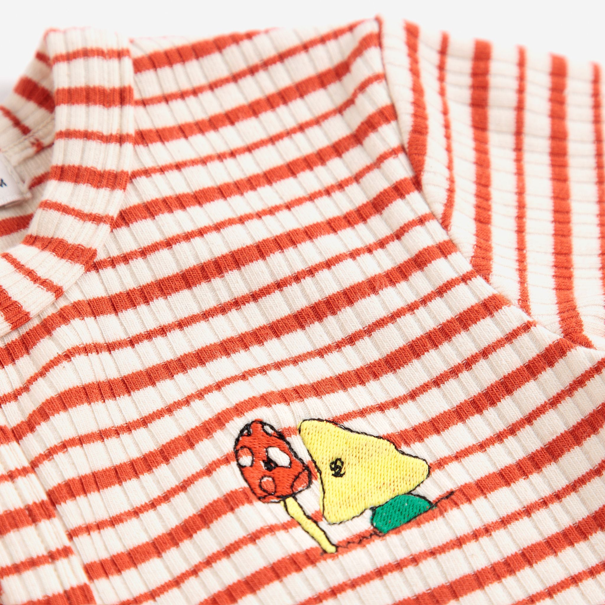 Bobo Choses-Baby Mush Monsters Duo Stripes Overall Offwhite