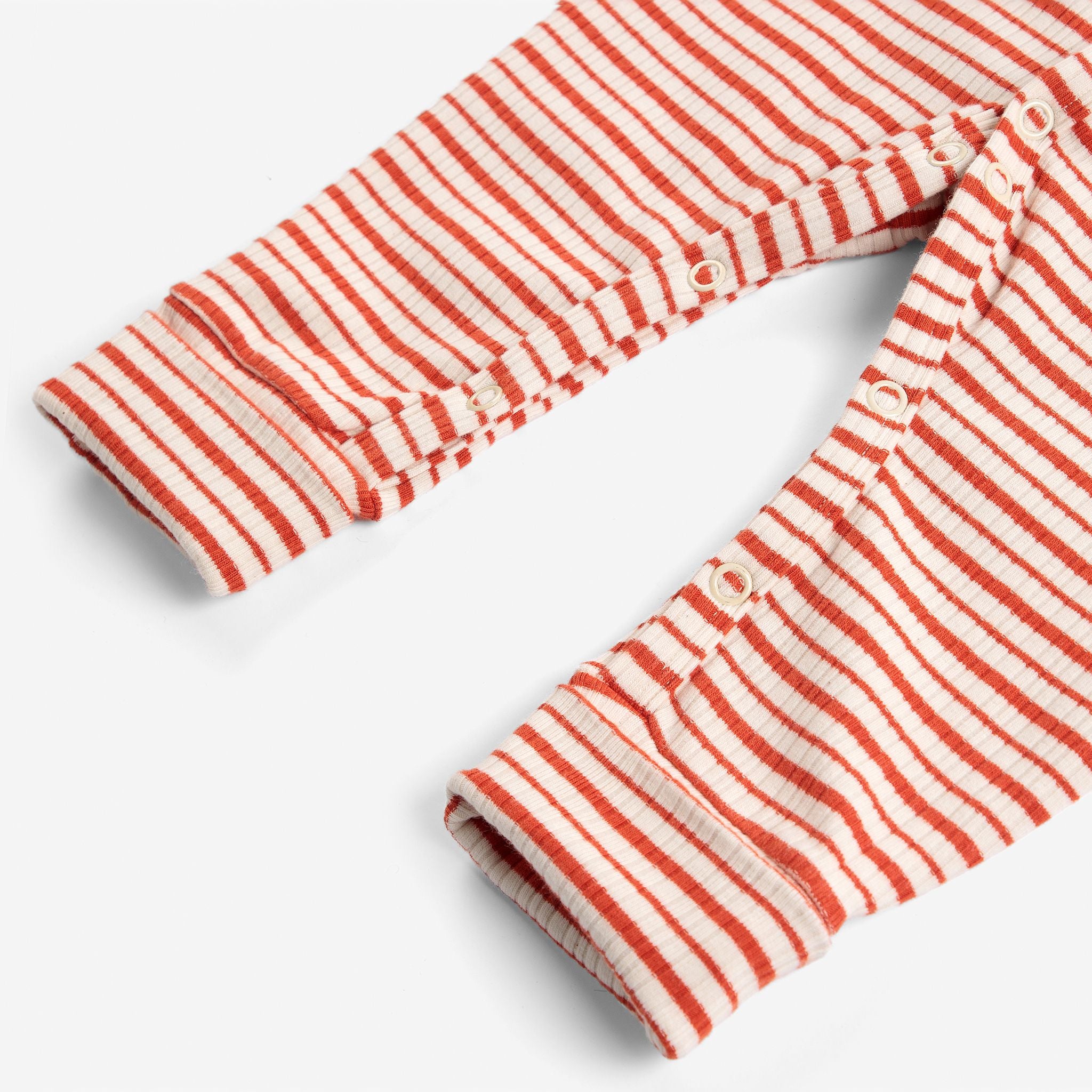 Bobo Choses-Baby Mush Monsters Duo Stripes Overall Offwhite