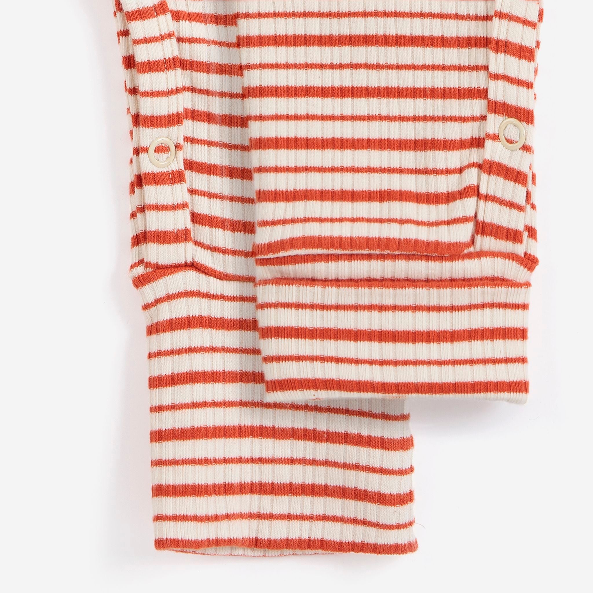 Bobo Choses-Baby Mush Monsters Duo Stripes Overall Offwhite