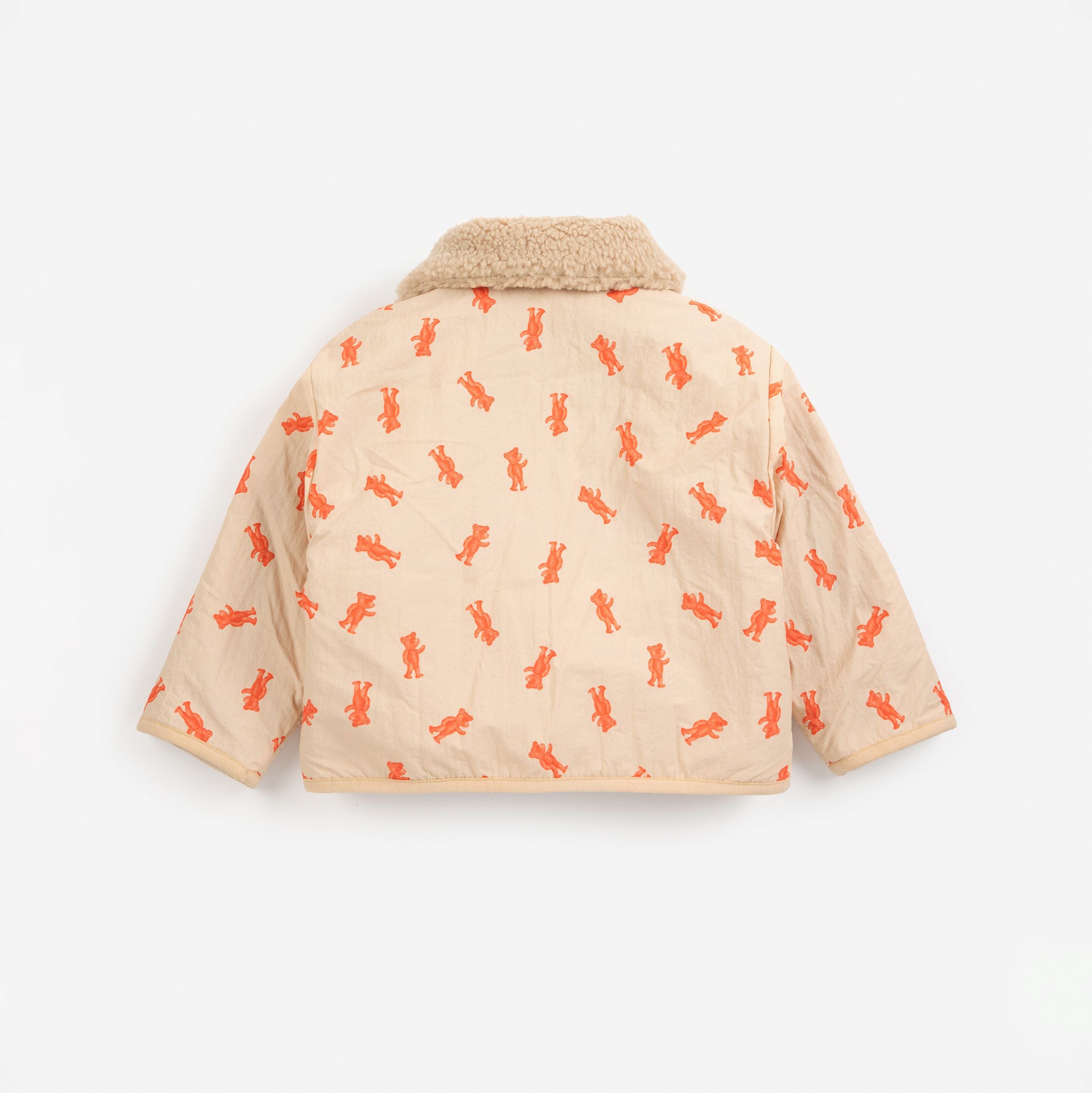 Bobo Choses-Baby Softpaw Monster Sheepskin Reversible Jacket Light Pink