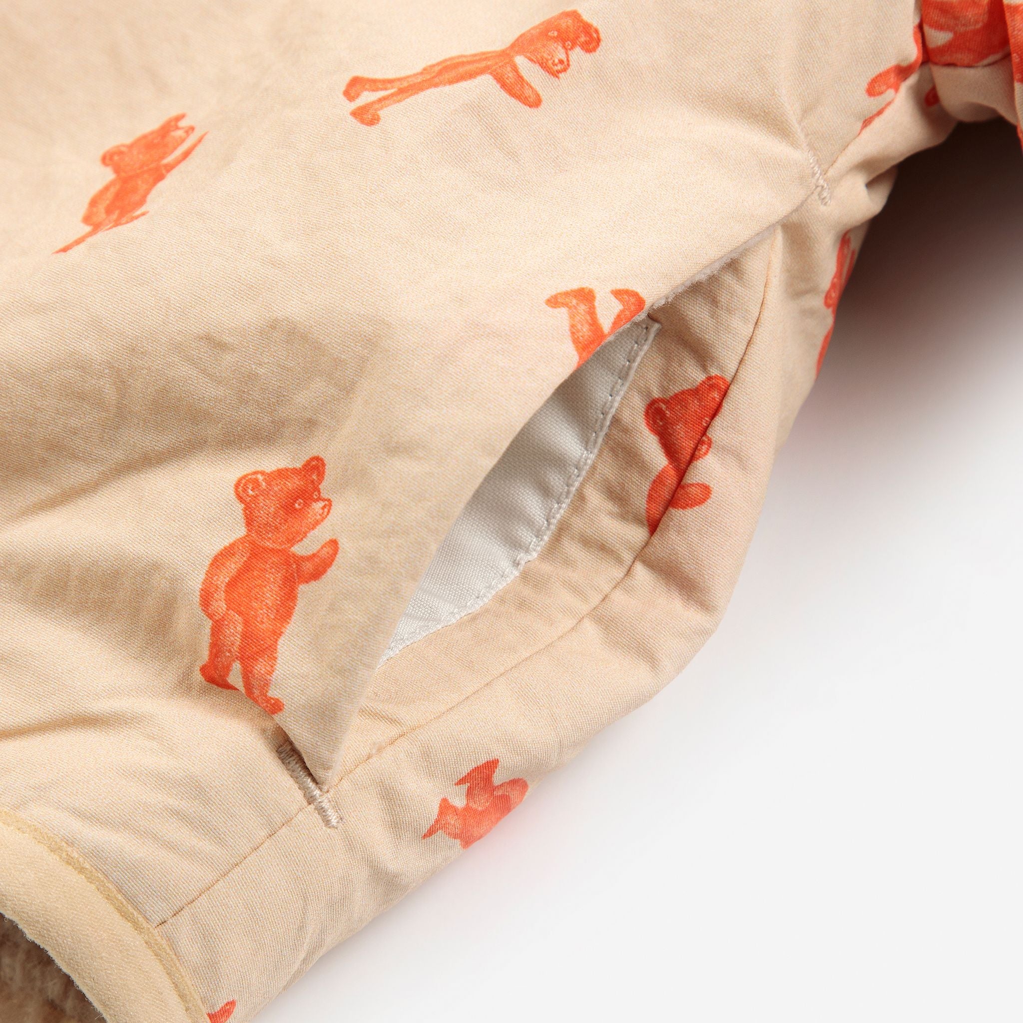 Bobo Choses-Baby Softpaw Monster Sheepskin Reversible Jacket Light Pink
