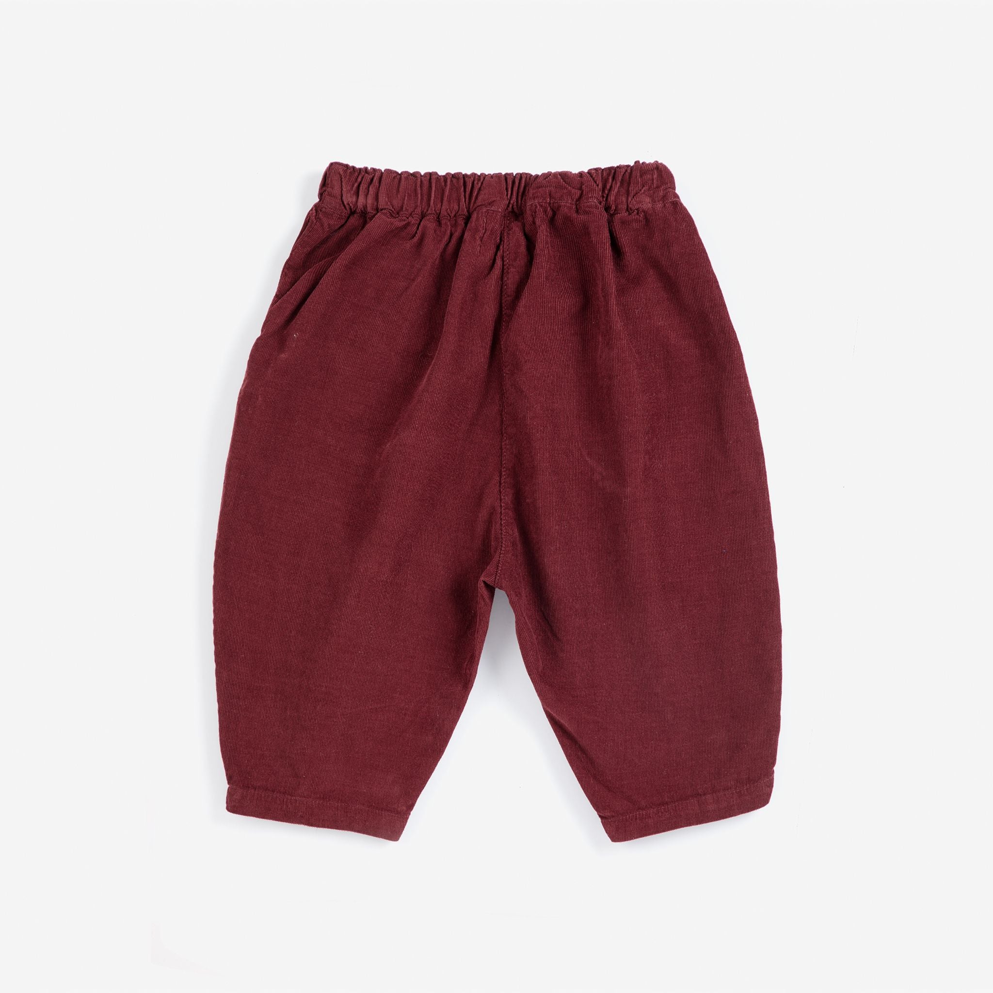Bobo Choses-Baby Curious Owl Corduroy Pants Burgundy Red