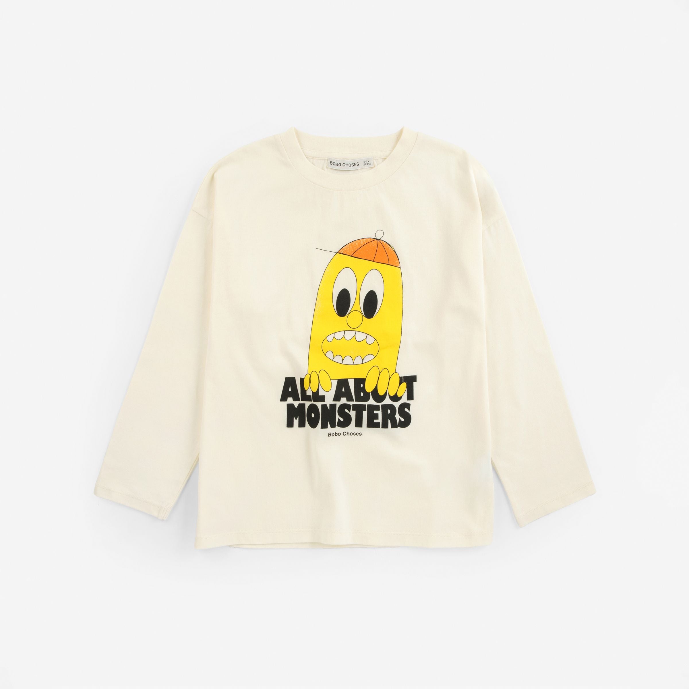 Bobo Choses-Kids Bigtooth Lemon T-Shirt Offwhite