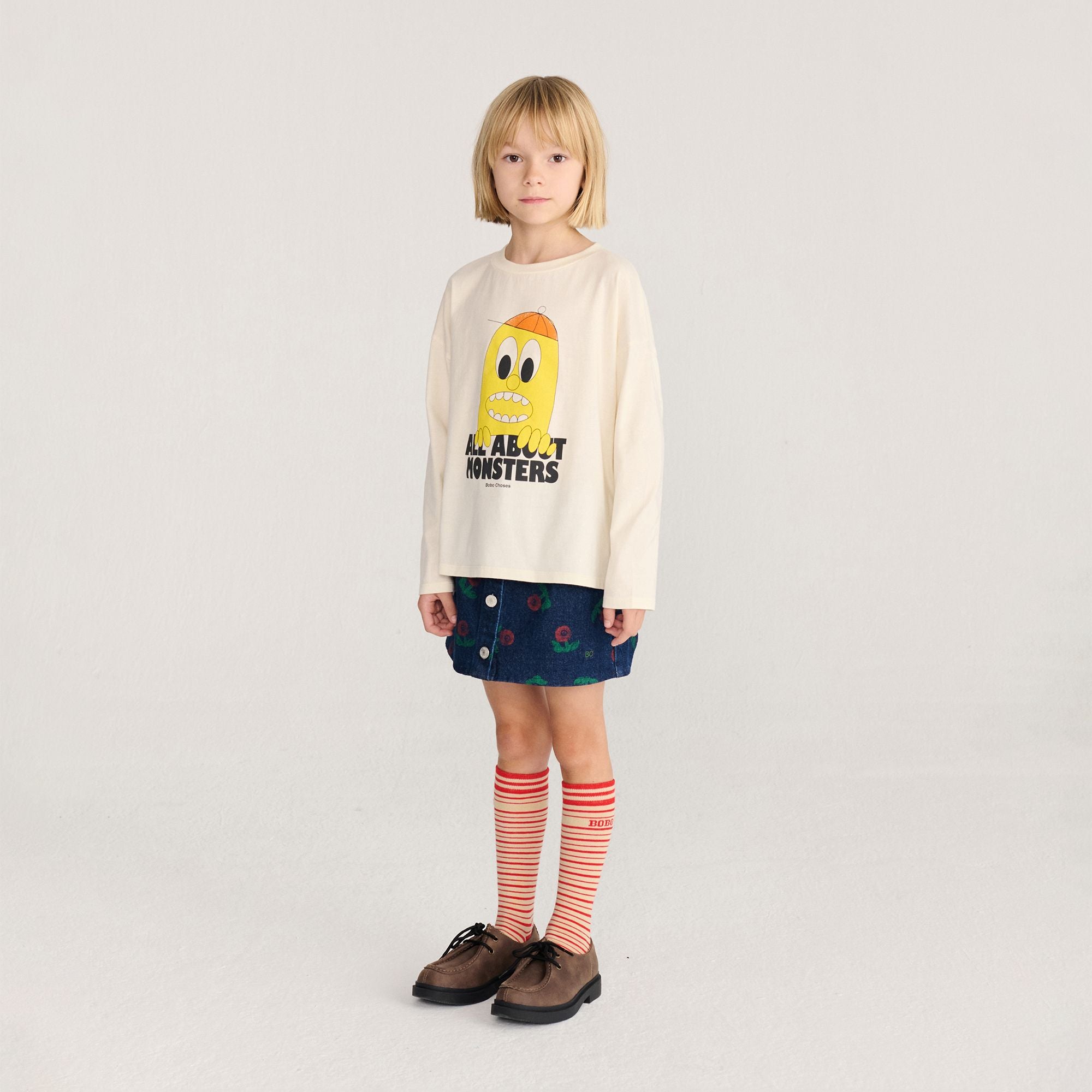 Bobo Choses-Kids Bigtooth Lemon T-Shirt Offwhite