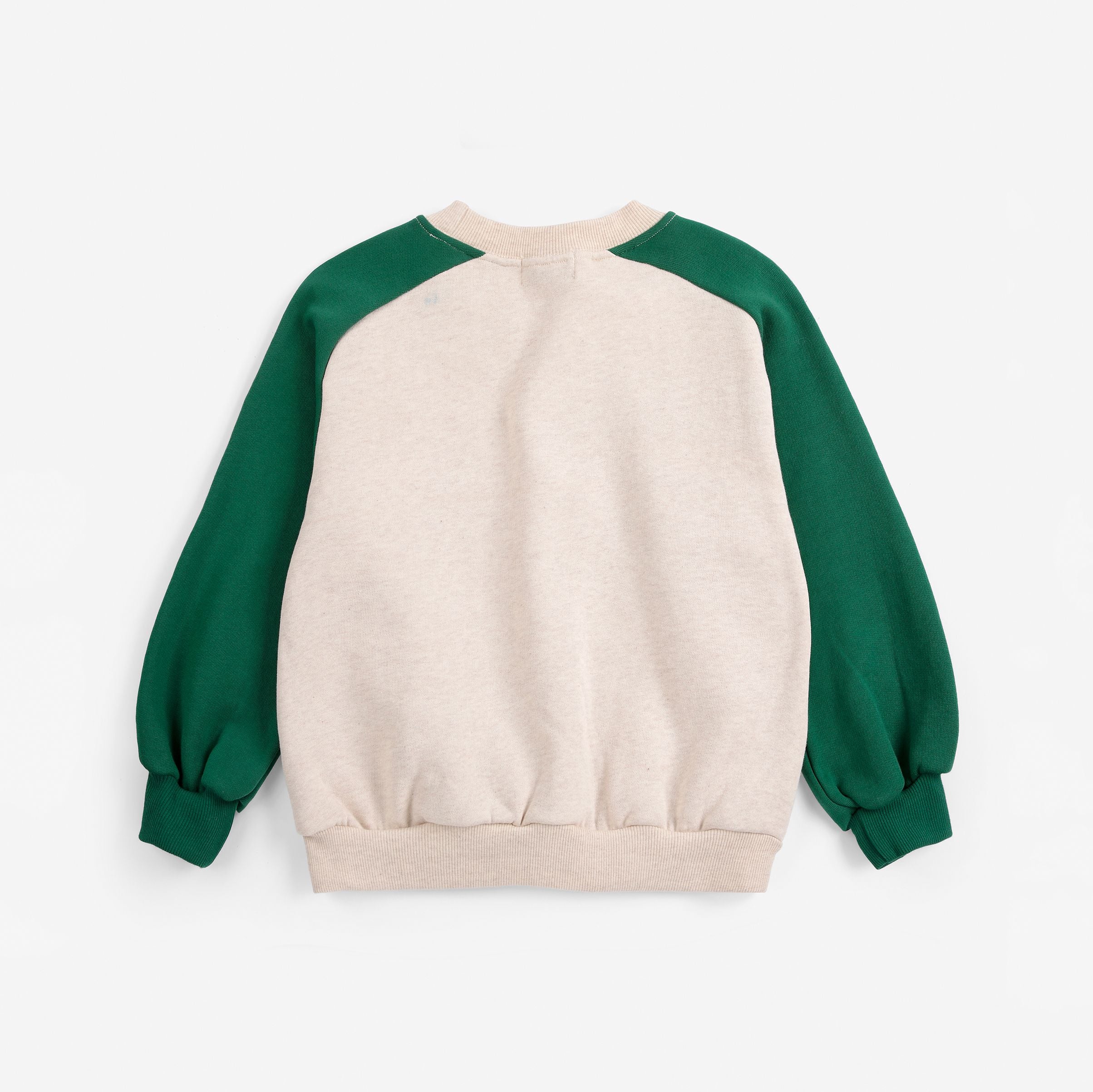 Bobo Choses-Kids Mr. Footish Raglan Sweatshirt Offwhite
