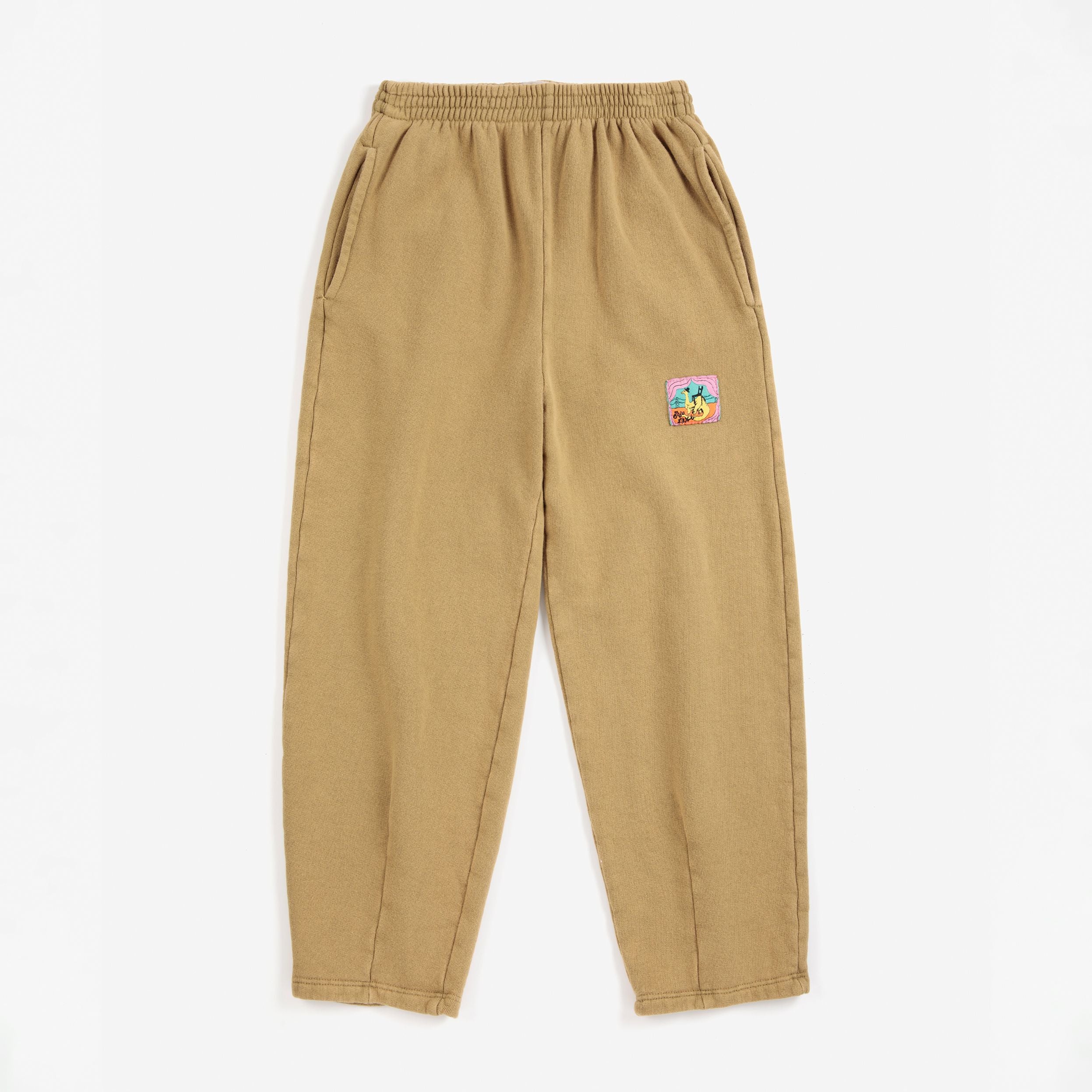 Bobo Choses-Kids Taxi Saurus Tag Cocoon Jogging Pants Khaki