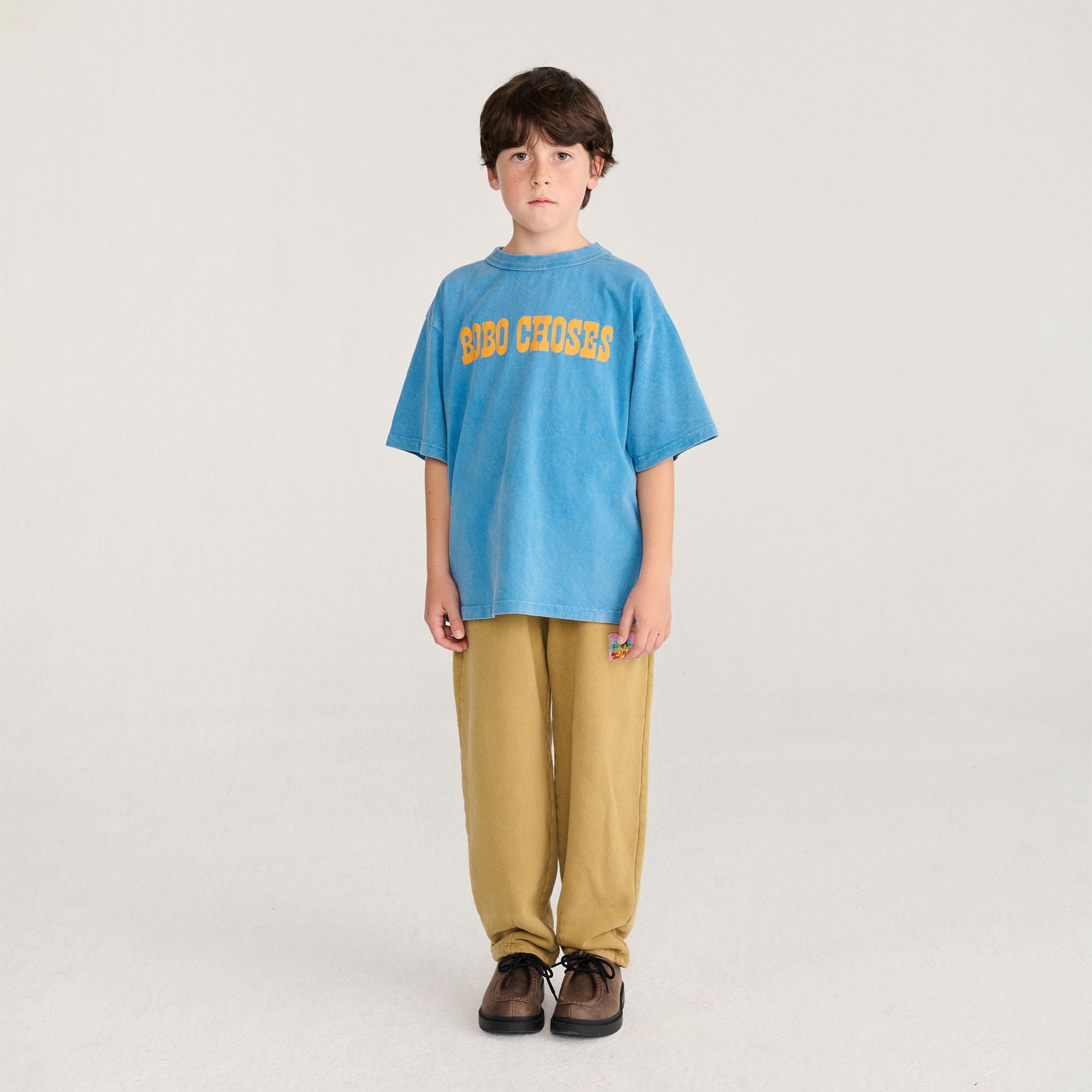 Bobo Choses-Kids Taxi Saurus Tag Cocoon Jogging Pants Khaki