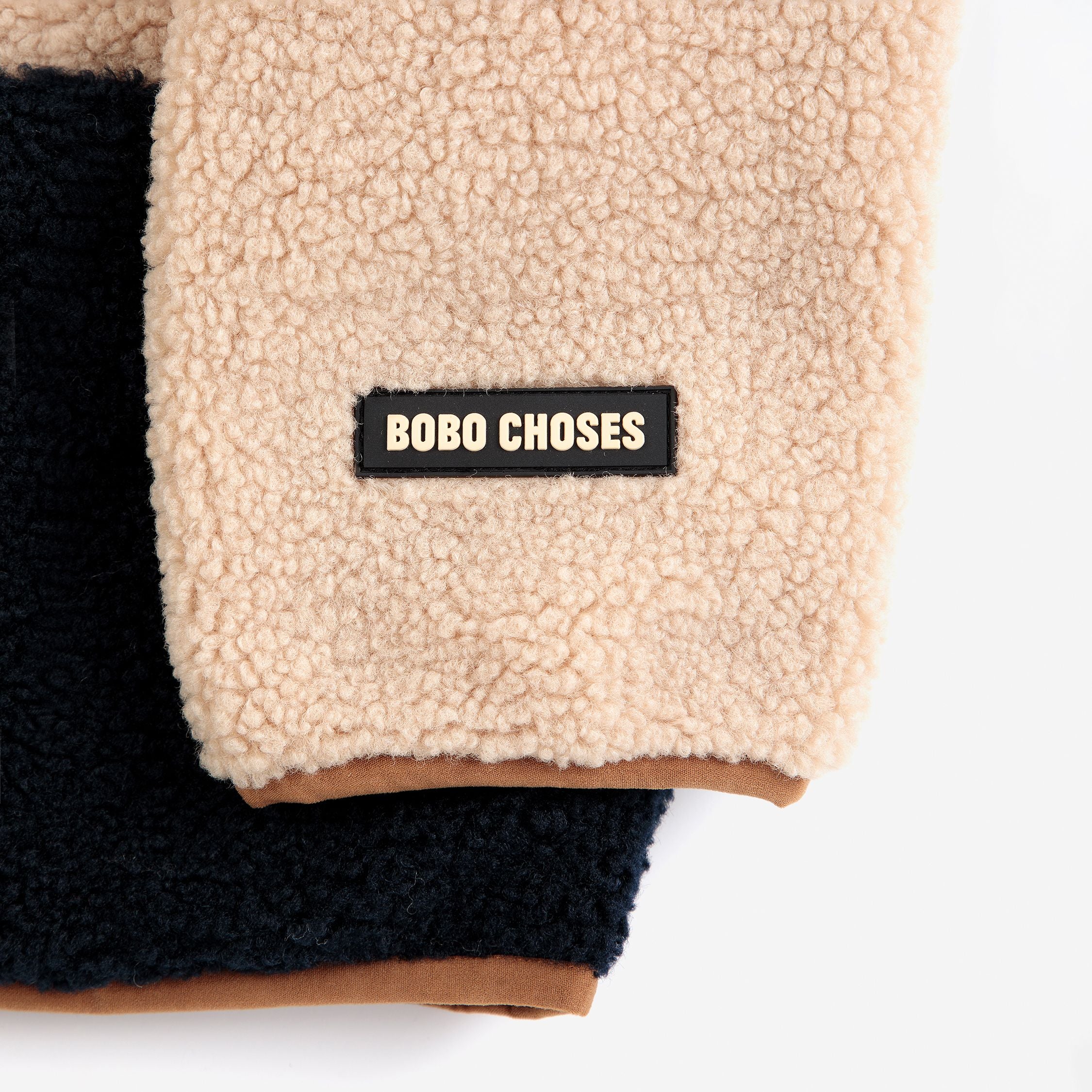 Bobo Choses-Kids Pixel Abduction All Over Reversible Jacket Brown
