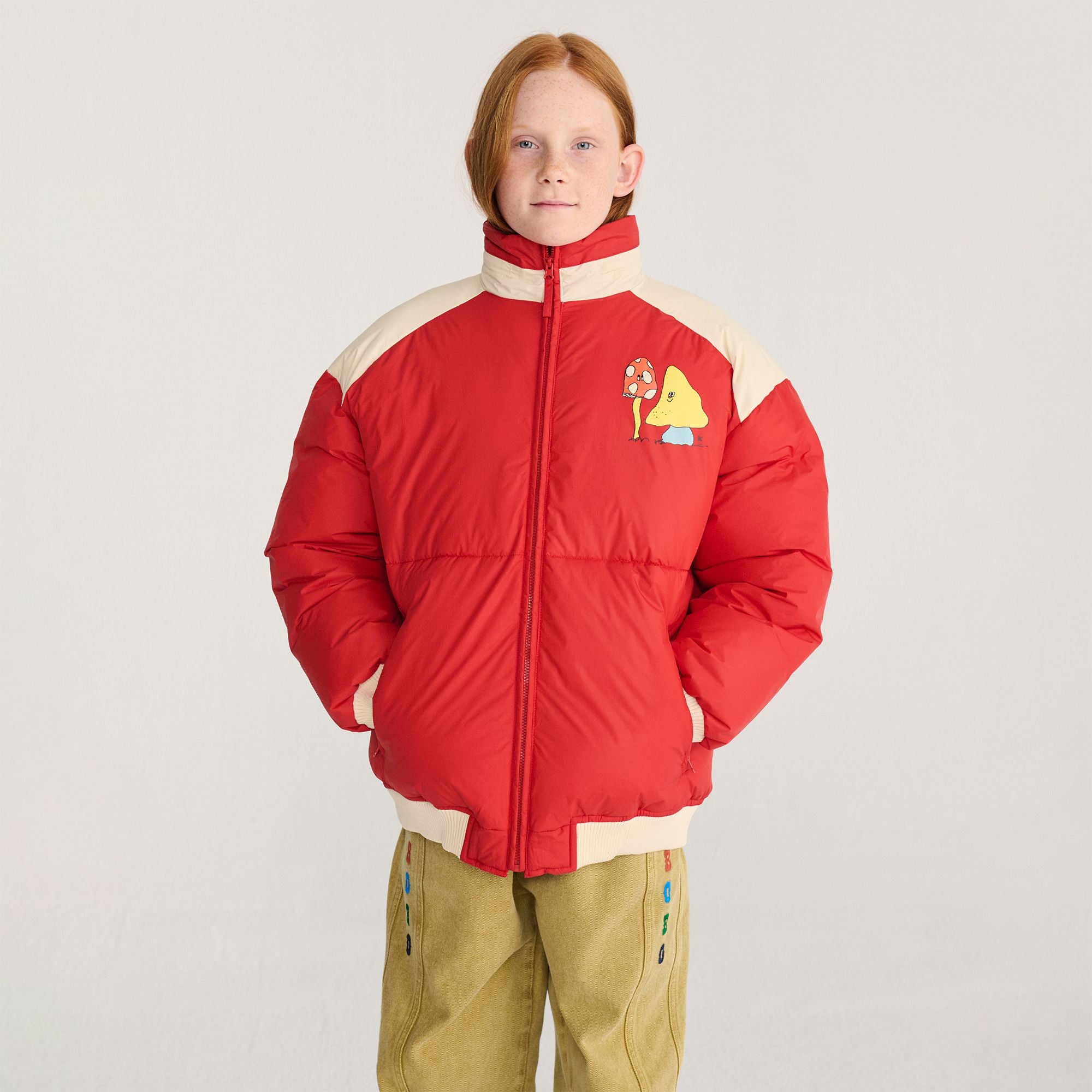 Bobo Choses-Kids Mush Monster Anorak Red