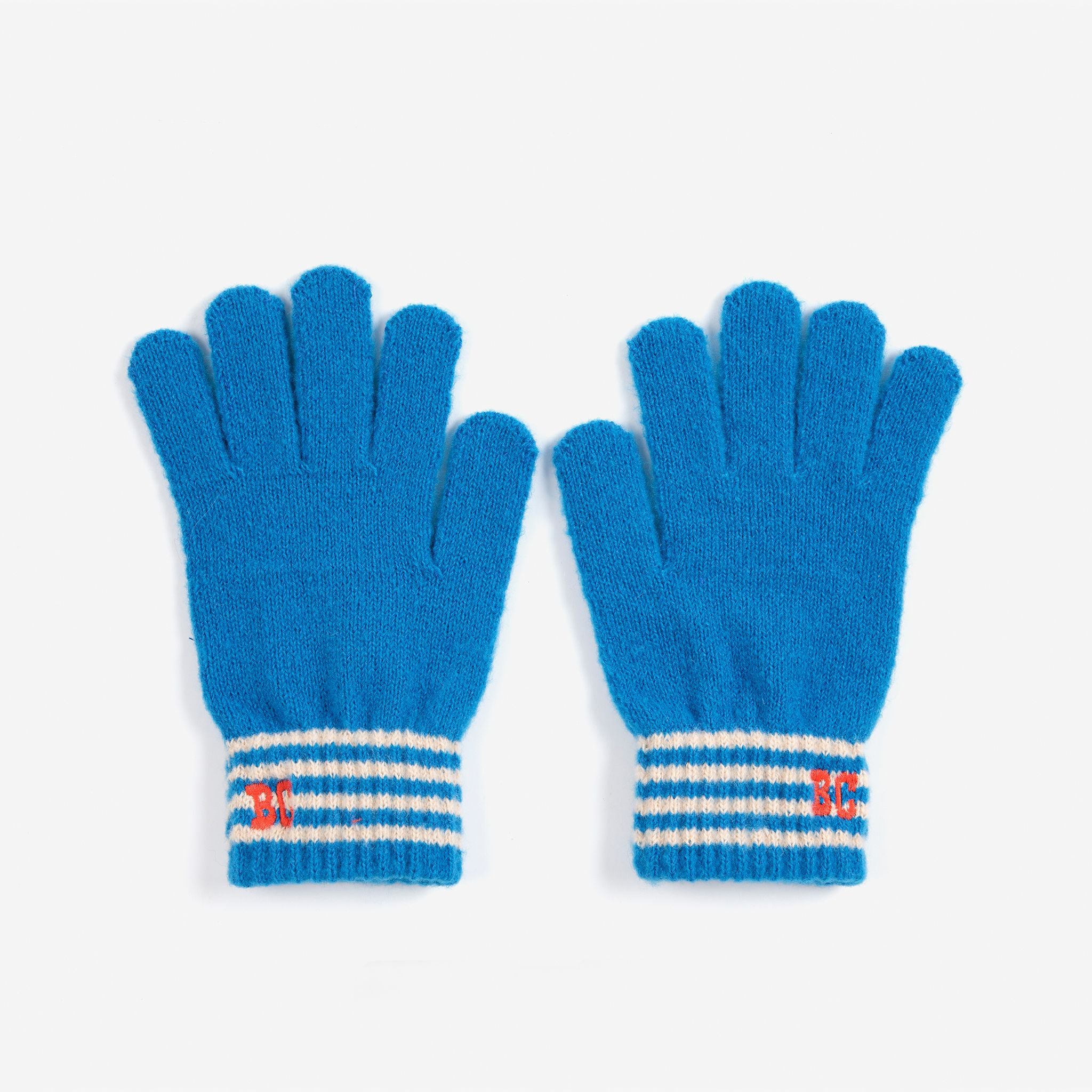 Bobo Choses-Kids Bobo Choses Knitted Gloves Light Blue