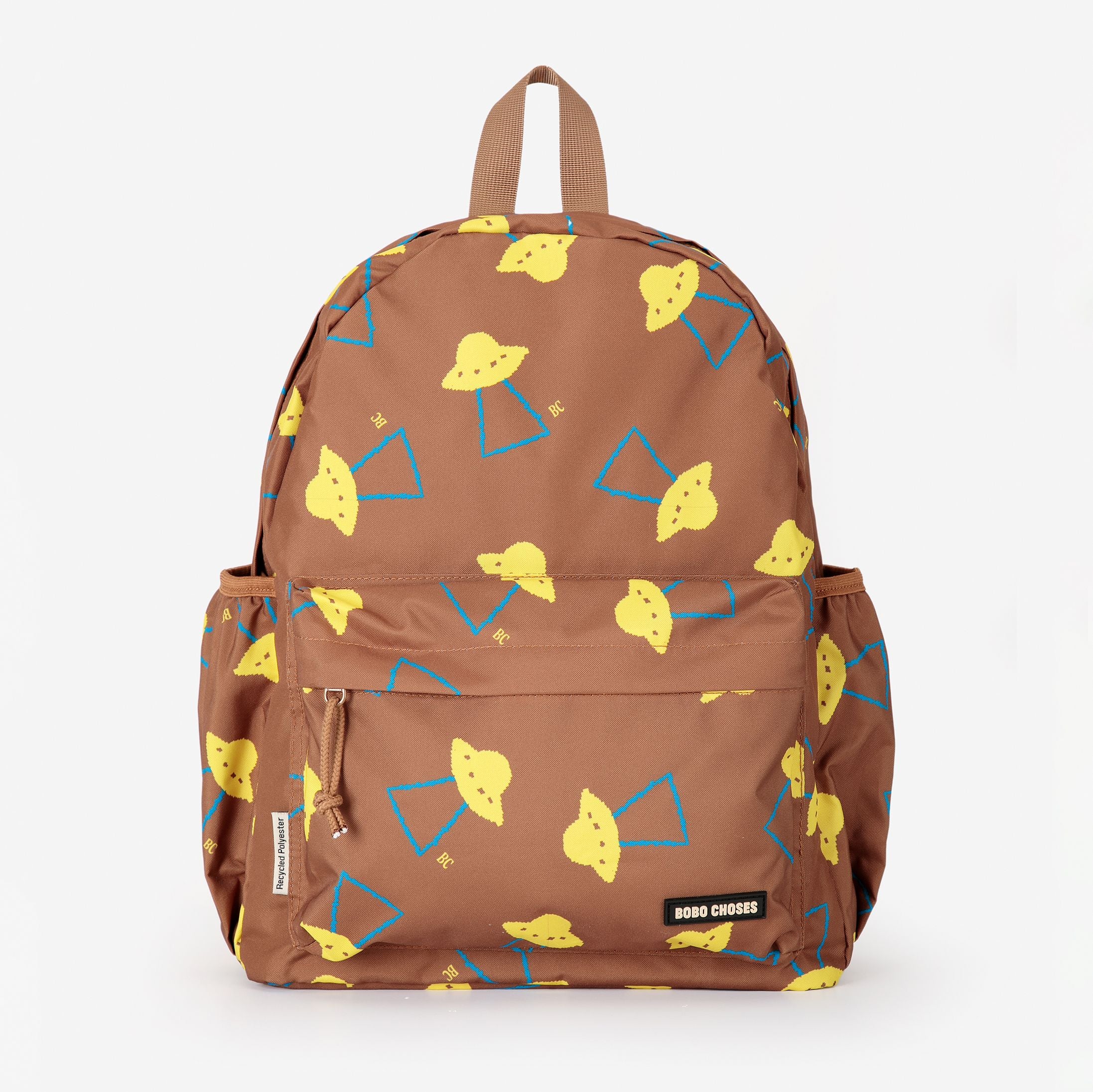 Bobo Choses-Boy Pixel Abduction All Over Backpack Brown