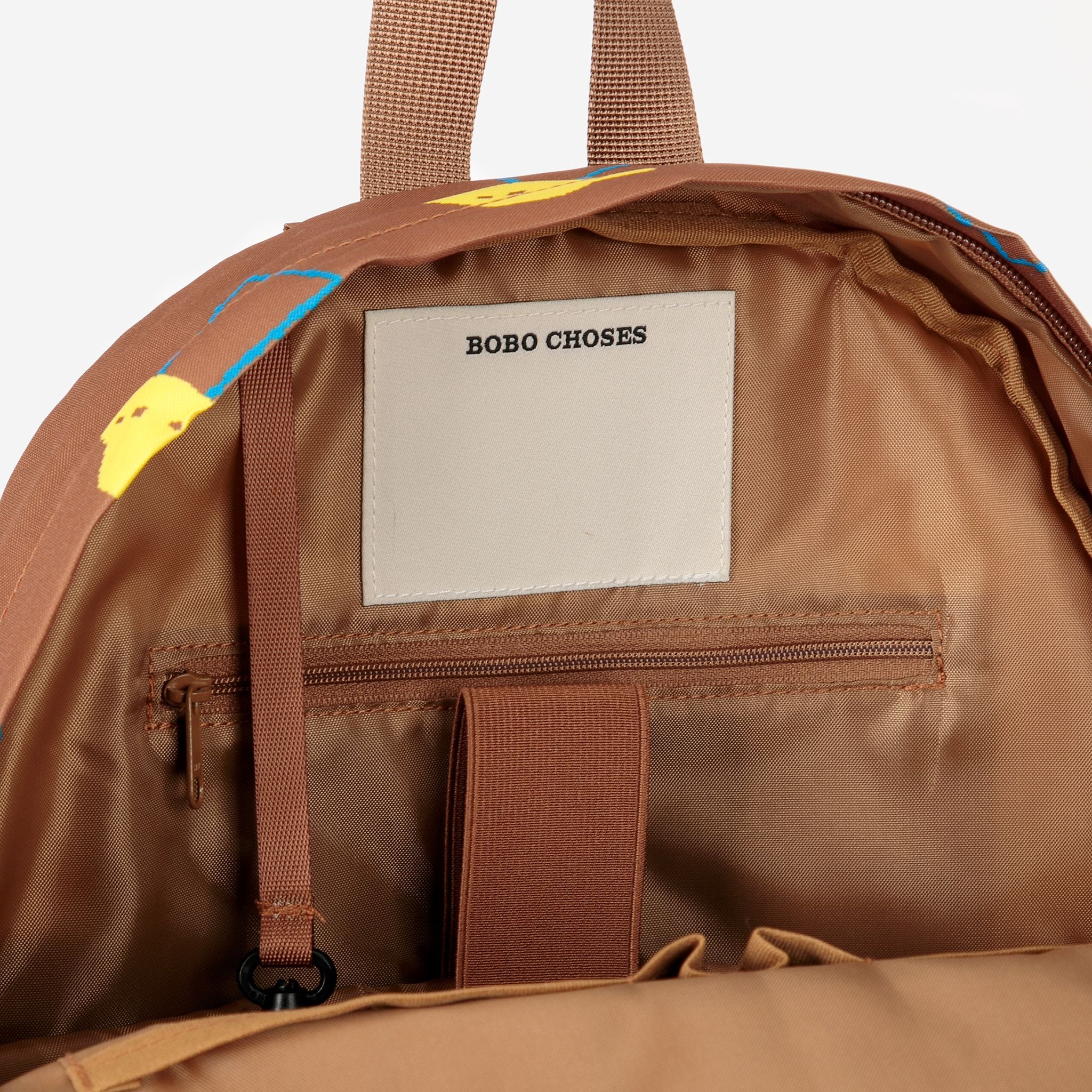 Bobo Choses-Boy Pixel Abduction All Over Backpack Brown