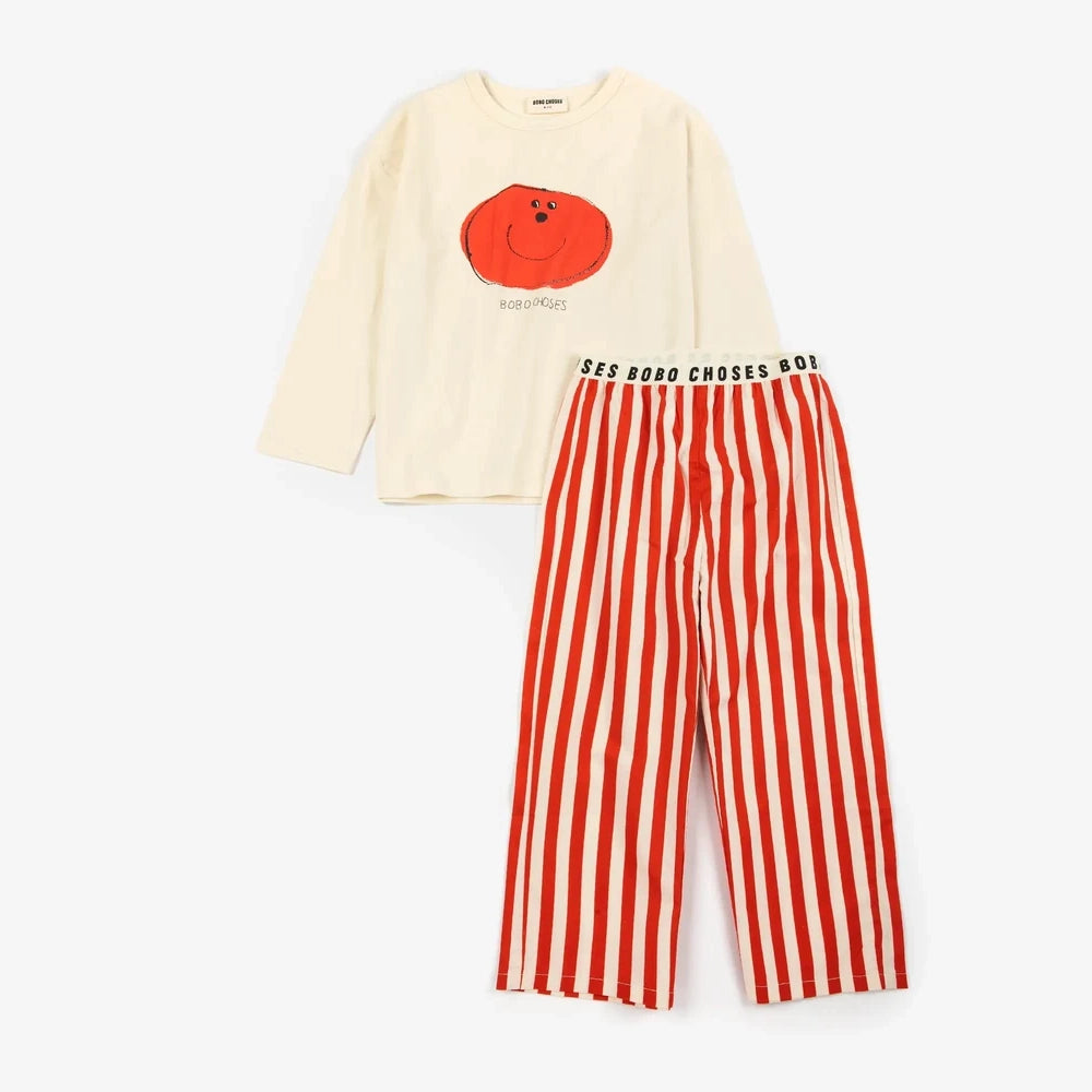 Bobo Choses-Weirdly Happy Red Loungewear Set
