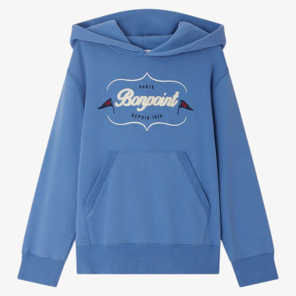 Bonpoint-Barack ocean blue cotton sweatshirt