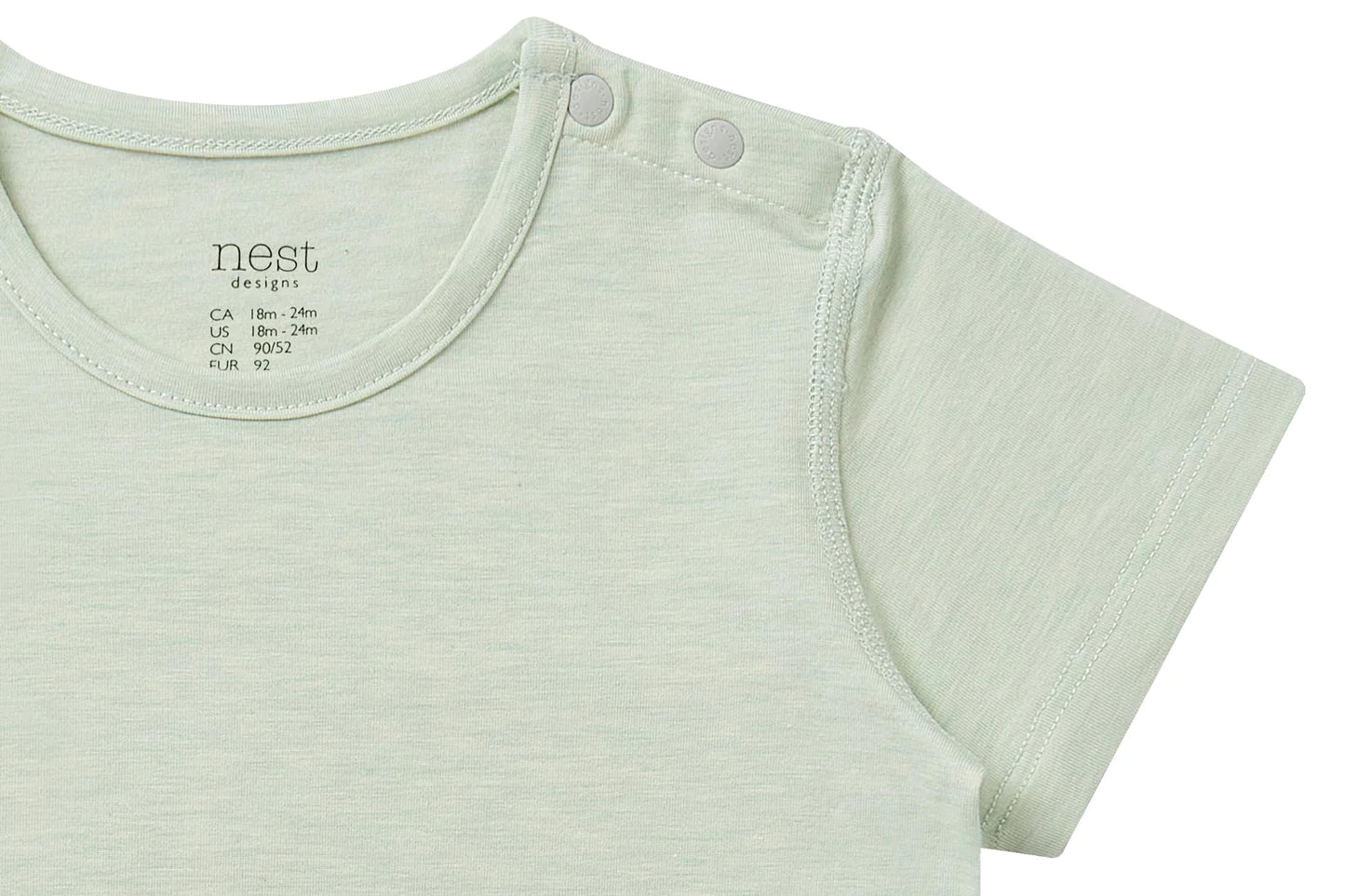 Short Sleeve T-Shirt (Bamboo Jersey) - Pantone Dewkist