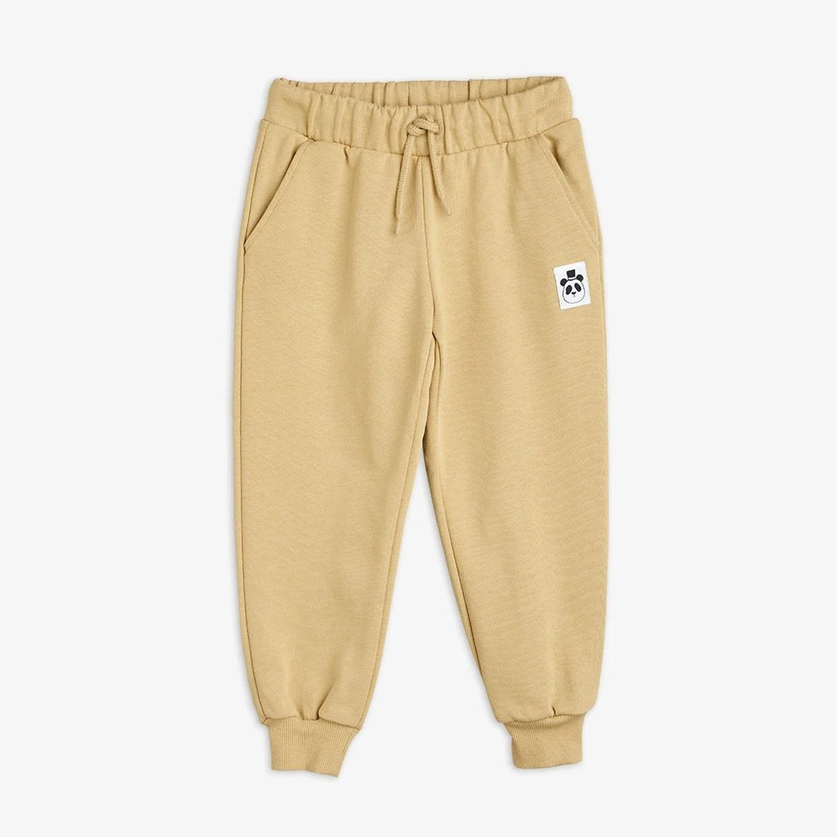 Basic solid sweatpants-Beige