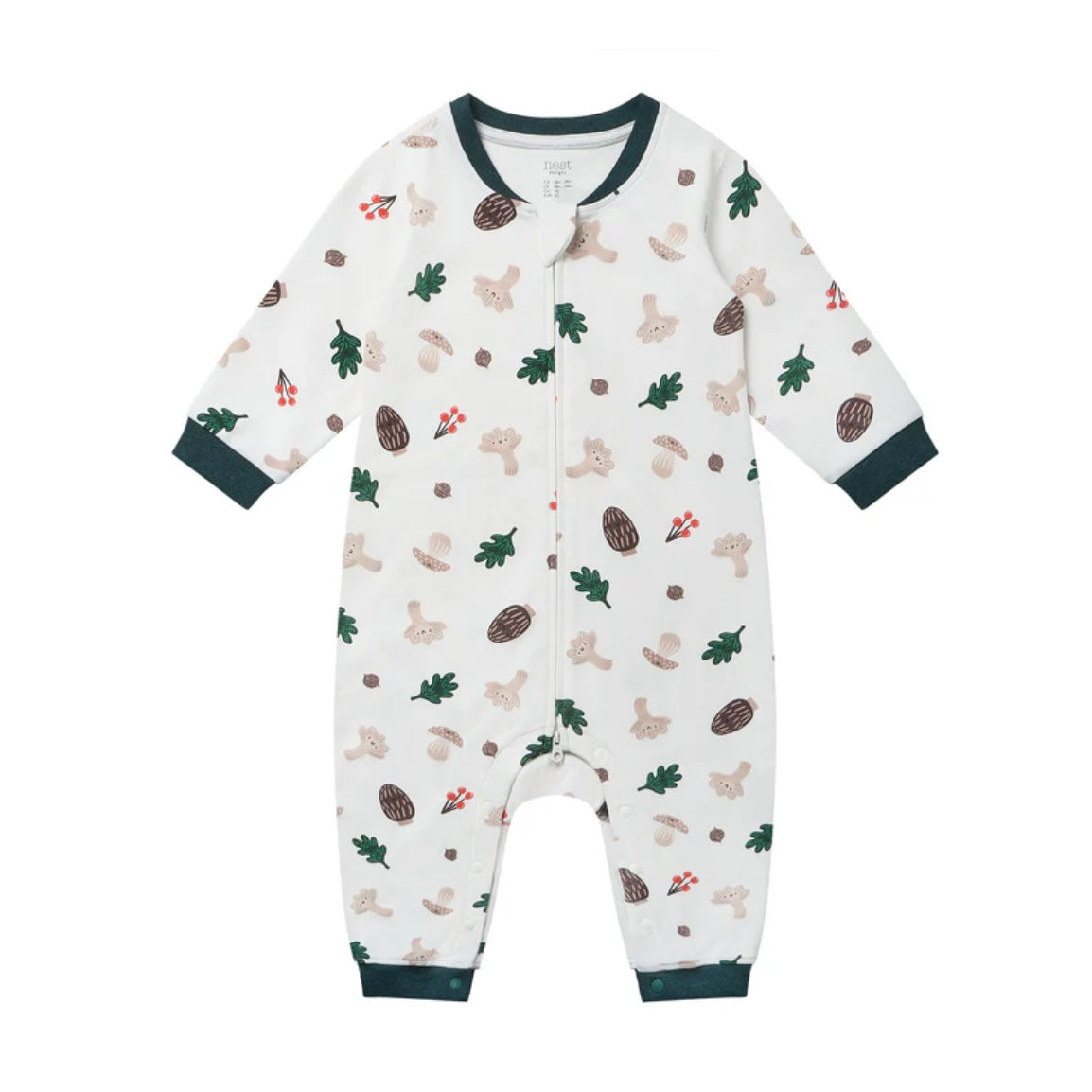 Nest Designs-Long Sleeve Romper Forest Forage