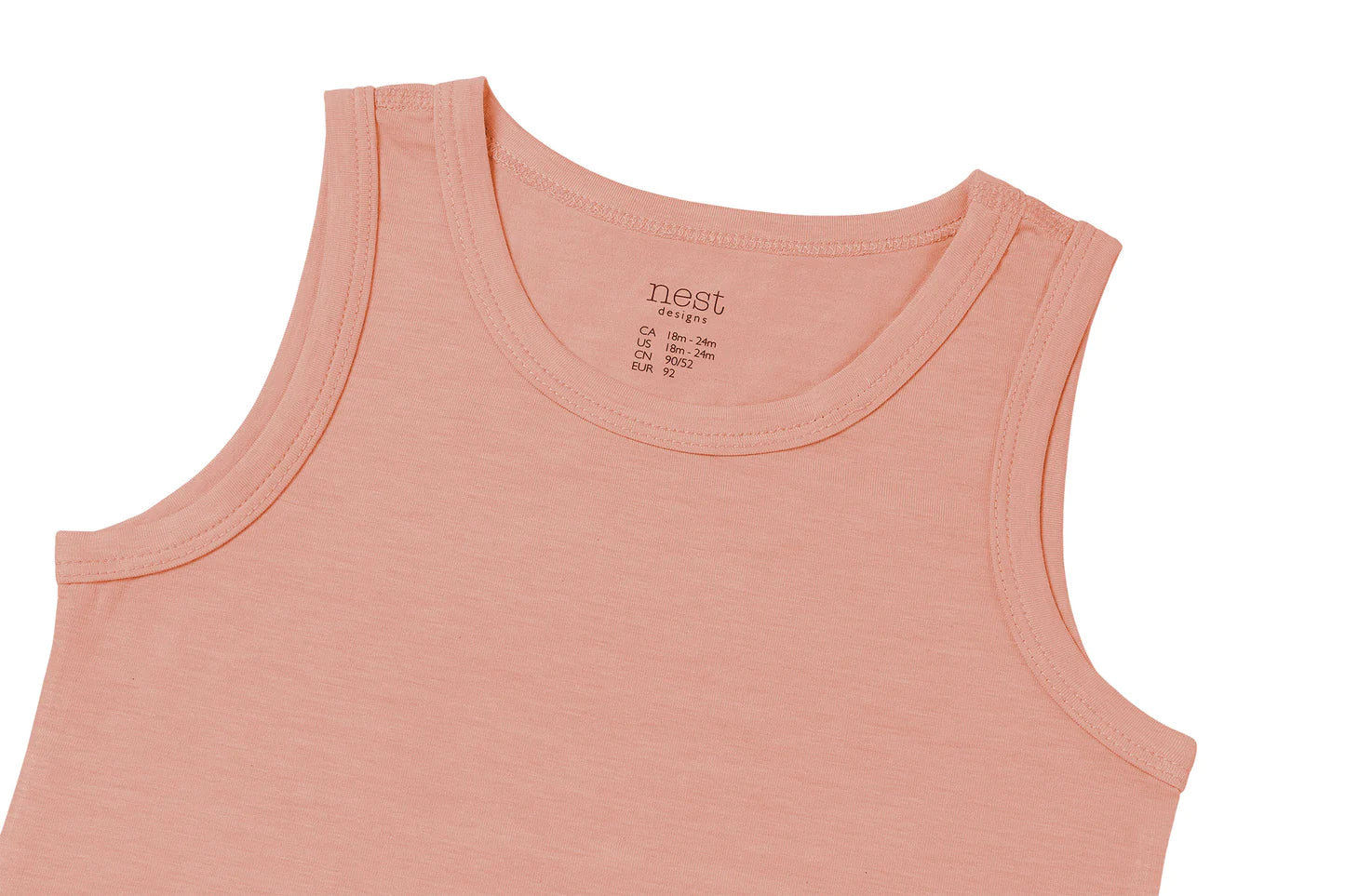 Tank Top (Bamboo Jersey) - Pantone Coral Almond