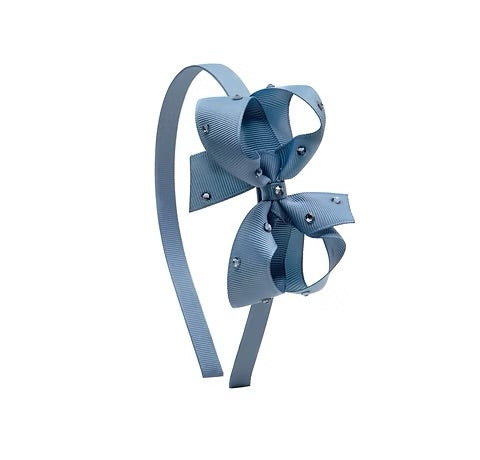 Olilia-Medium Classic Hard Headband-Antique Blue