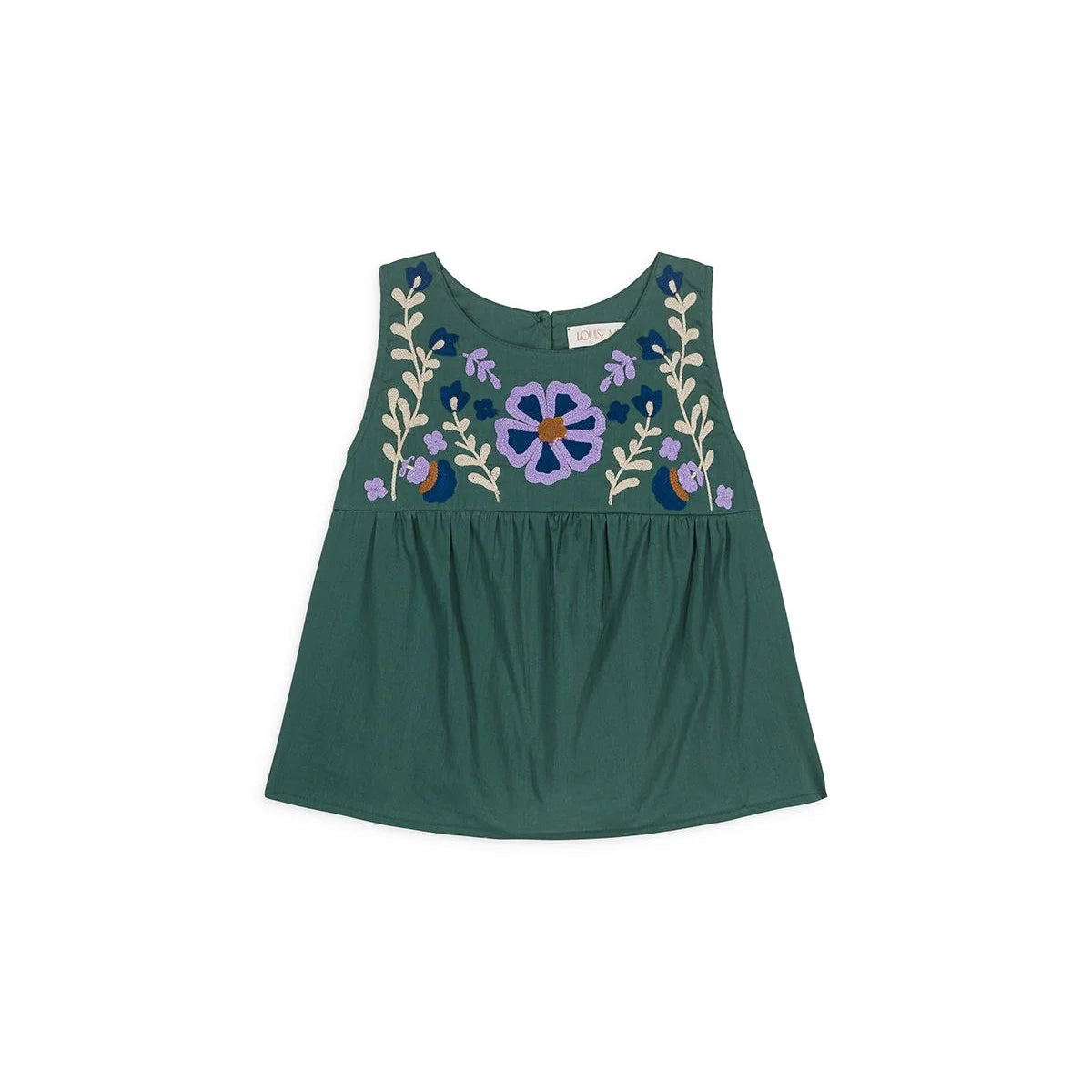 Louise Misha-Green Floral Vest