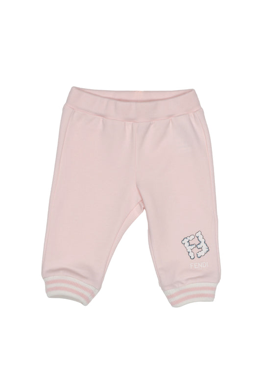 SWEATPANTS WITH CARTOON FF GRAPHIC PINK