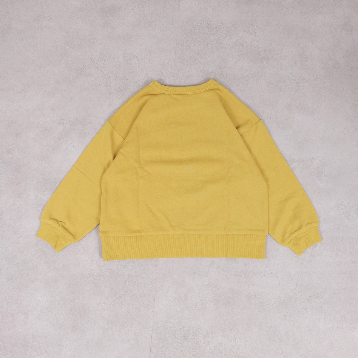 Markey's-Print Crew Neck Sweatshirt Mustard