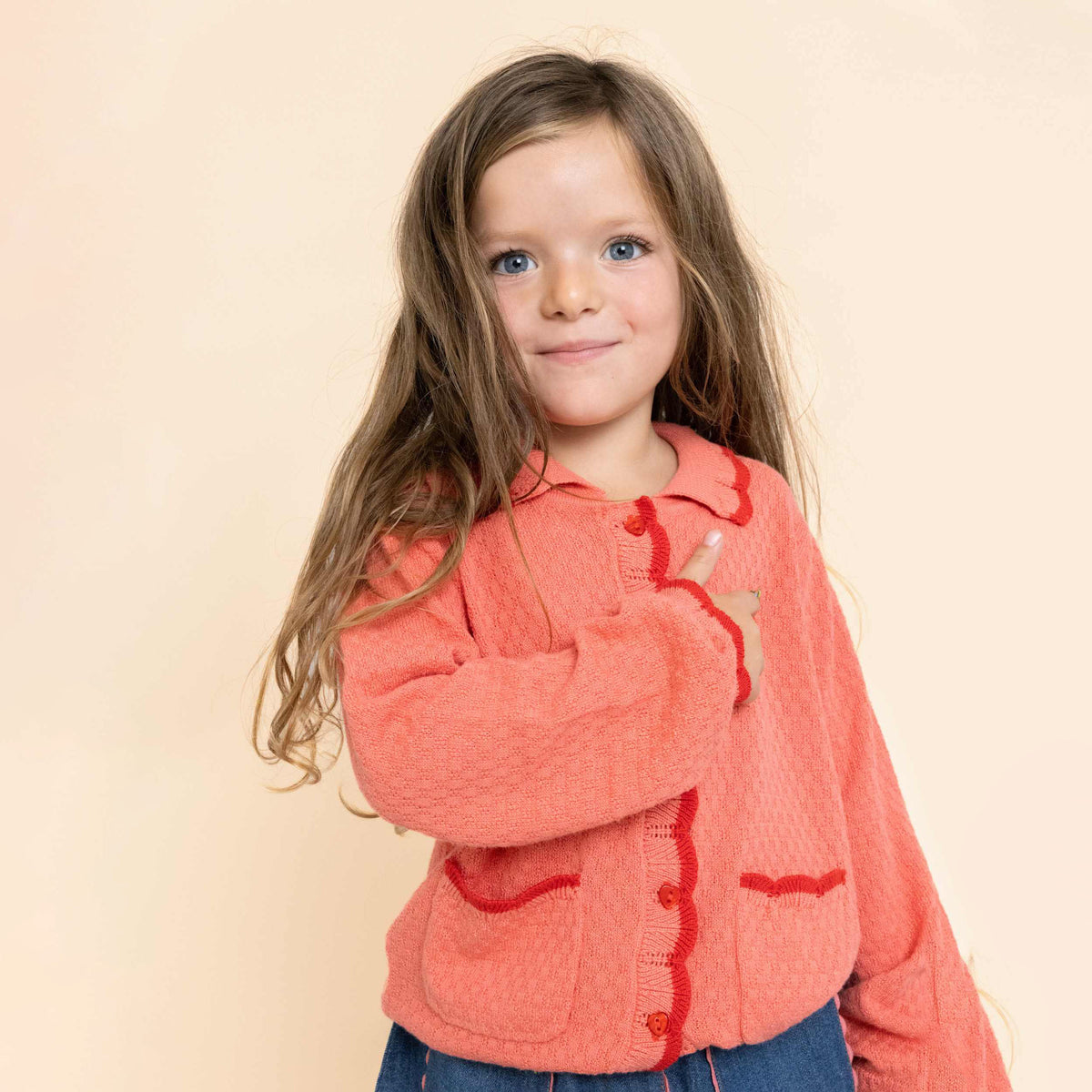 Flöss-Girl Bloom Cardigan Blossom Pink