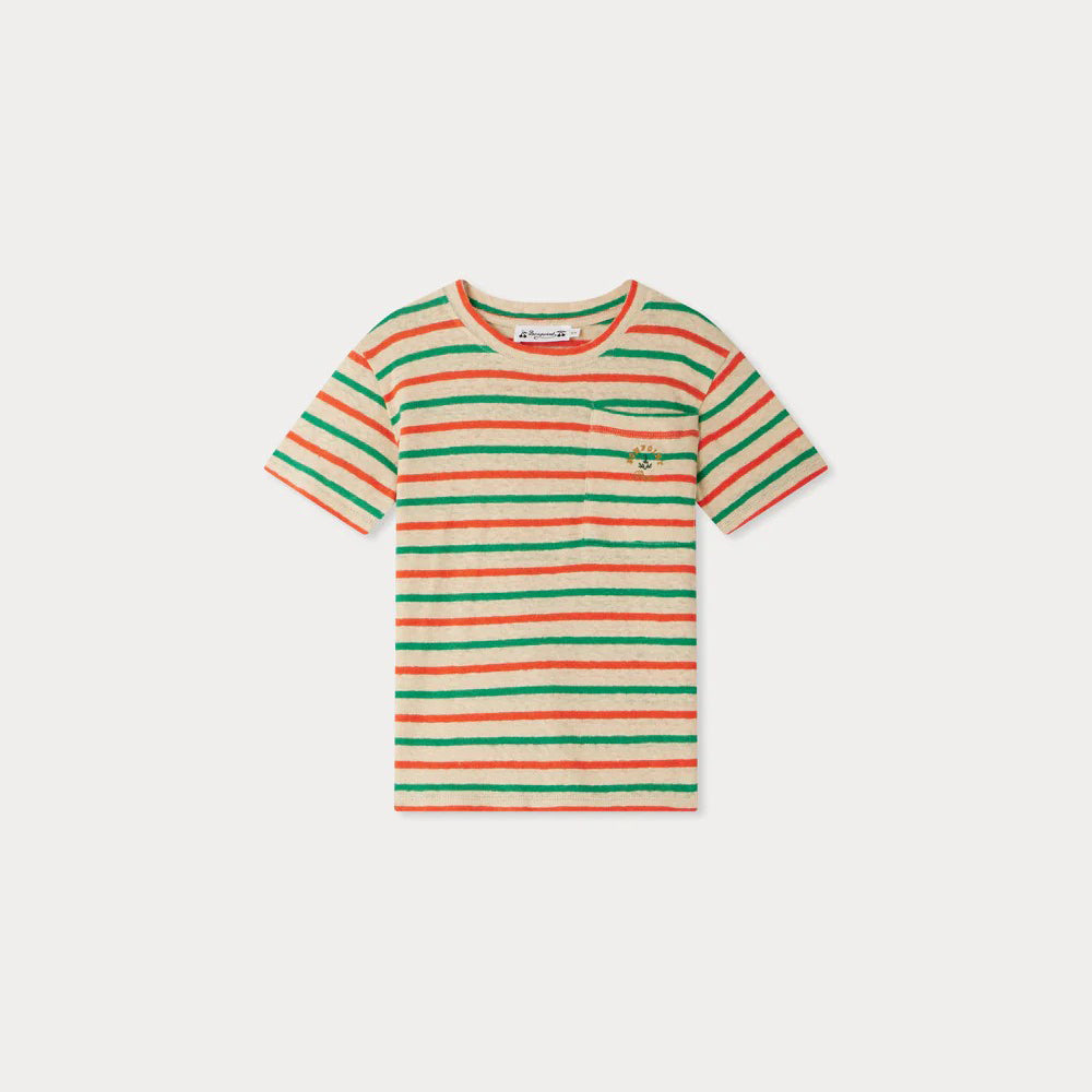 Bonpoint-Boys Colorful Striped Cotton T-Shirt