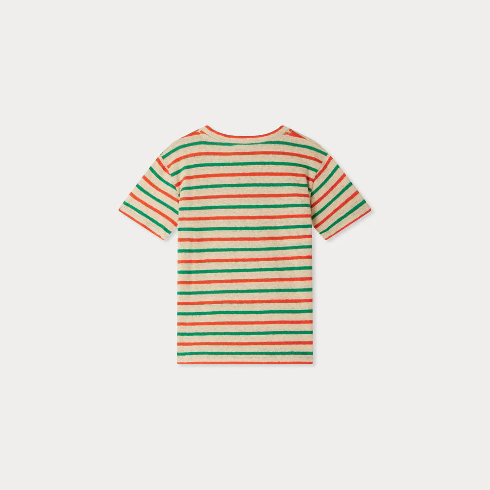 Bonpoint-Boys Colorful Striped Cotton T-Shirt