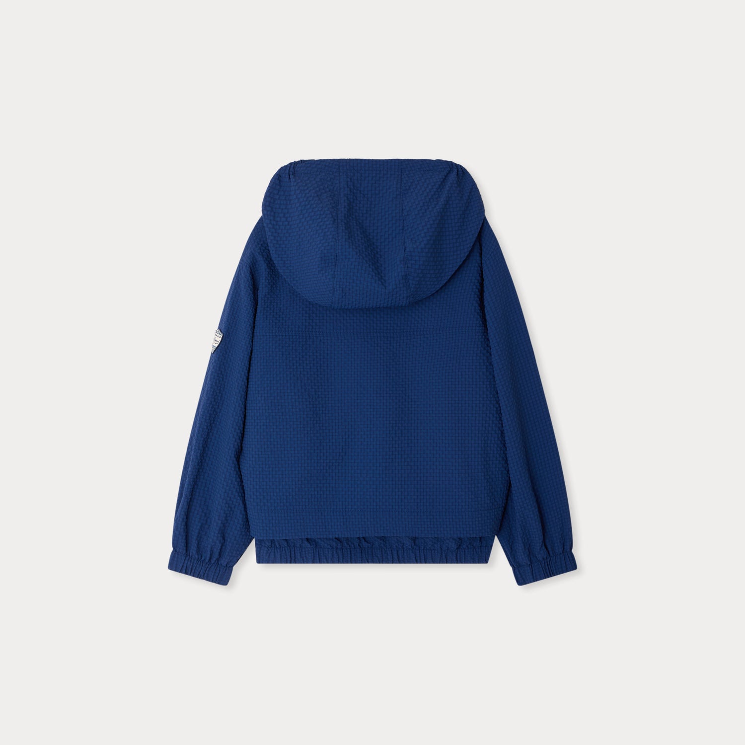 Bonpoint-Lenny water-repellent seersucker jacket intense blue