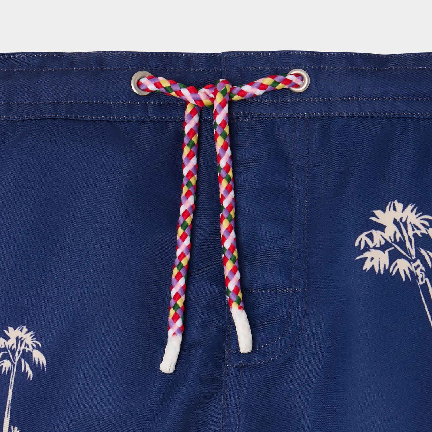 Bonpoint-Ariel Palm Spring Print Swim Shorts Indigo