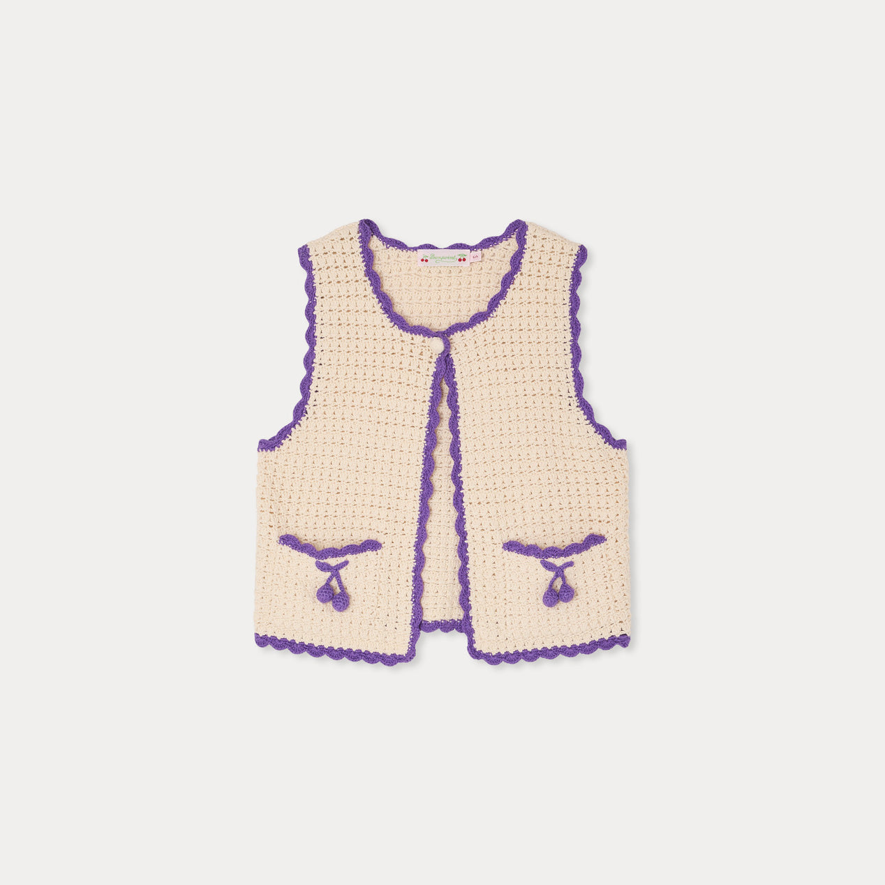 Bonpoint-Cardigan Laila Ecru