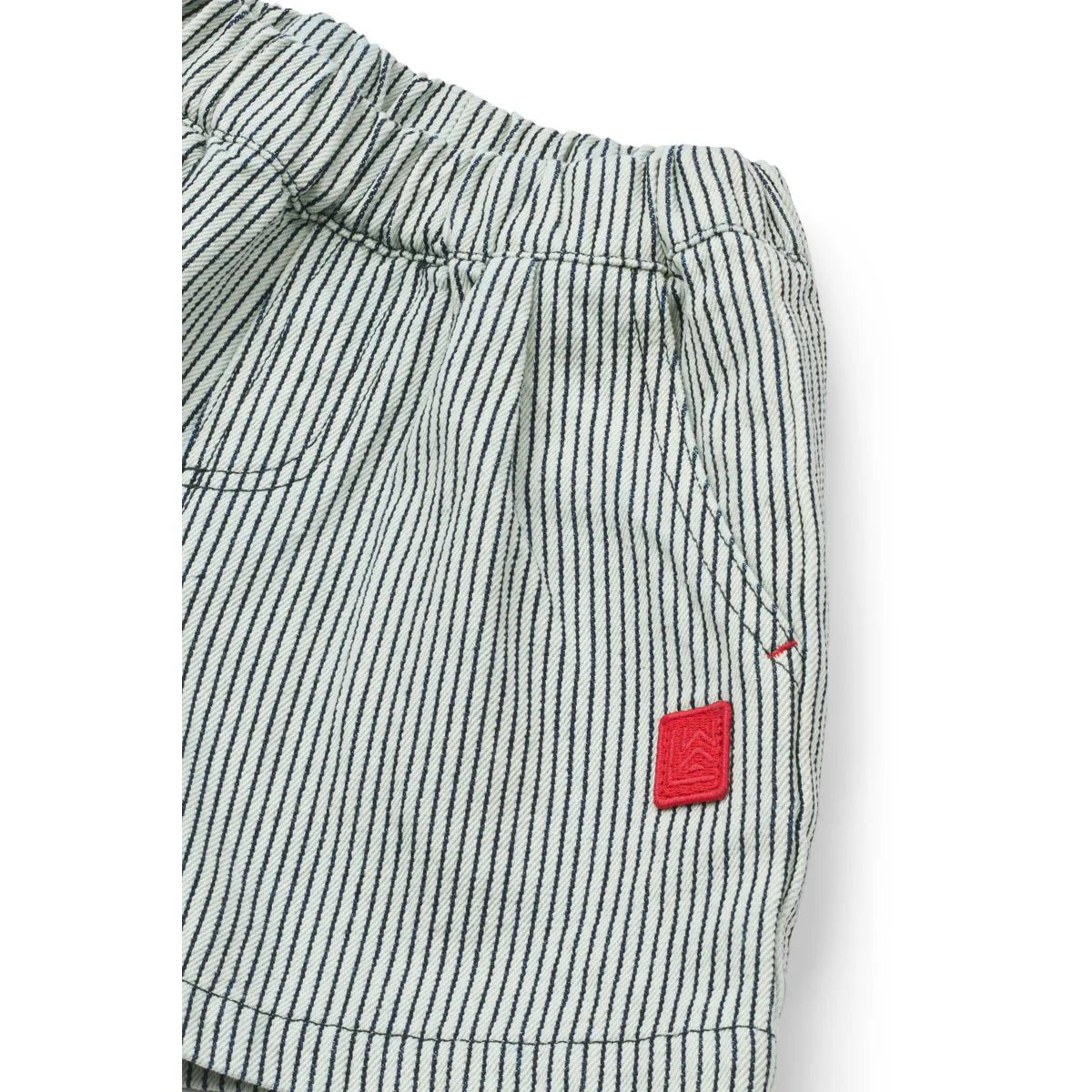 Liewood-Borrisa Stripe Denim Shorts Classic navy / Creme de la creme